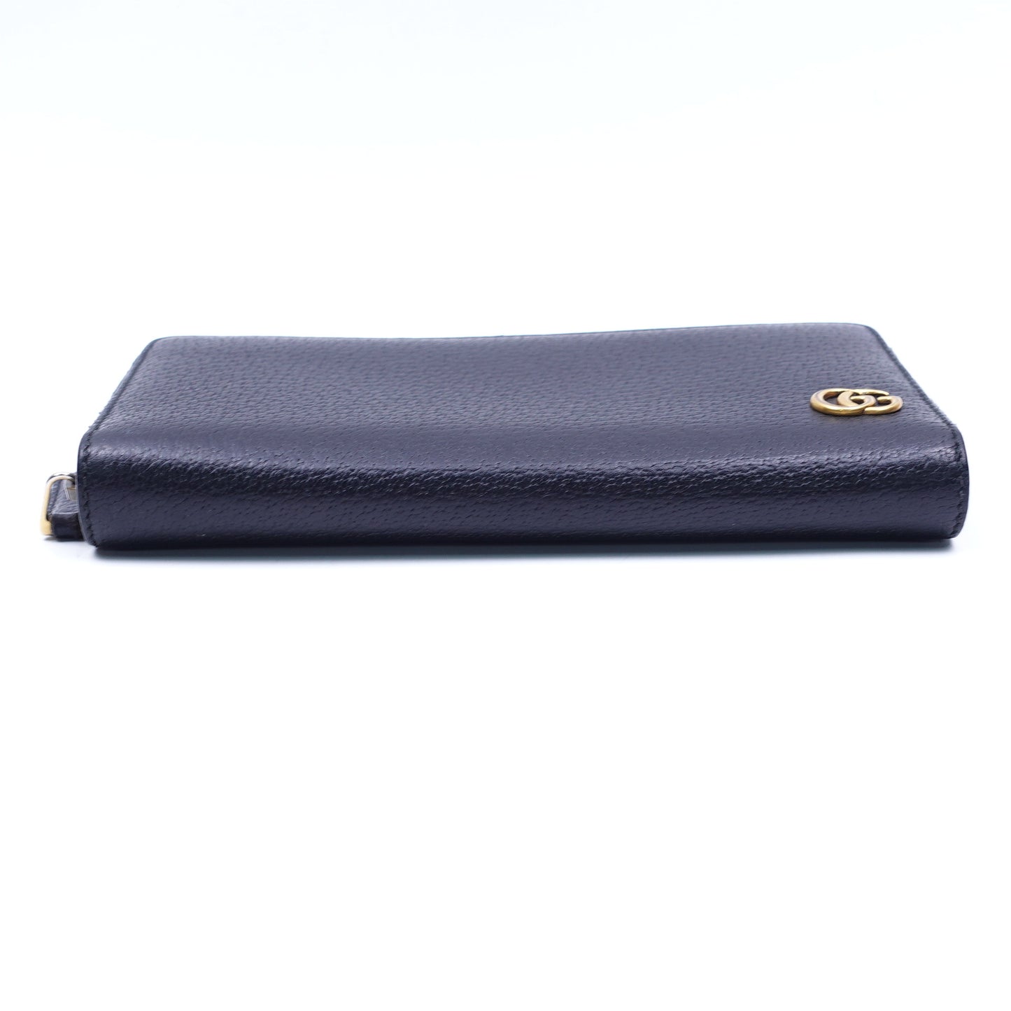 Pre-owned Gucci GG Black Calfskin Wallet