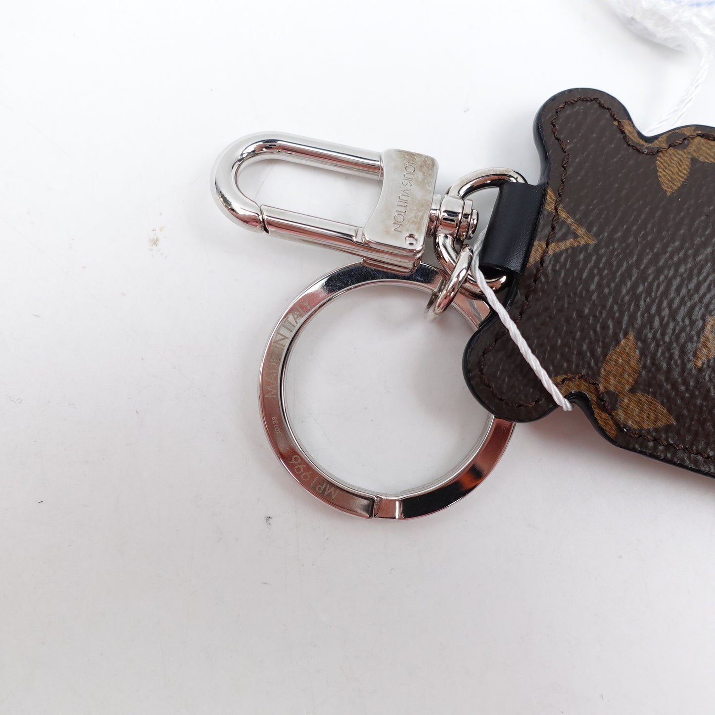 Louis Vuitton Silver-Tone Metal Monogram Lion Bag Charm