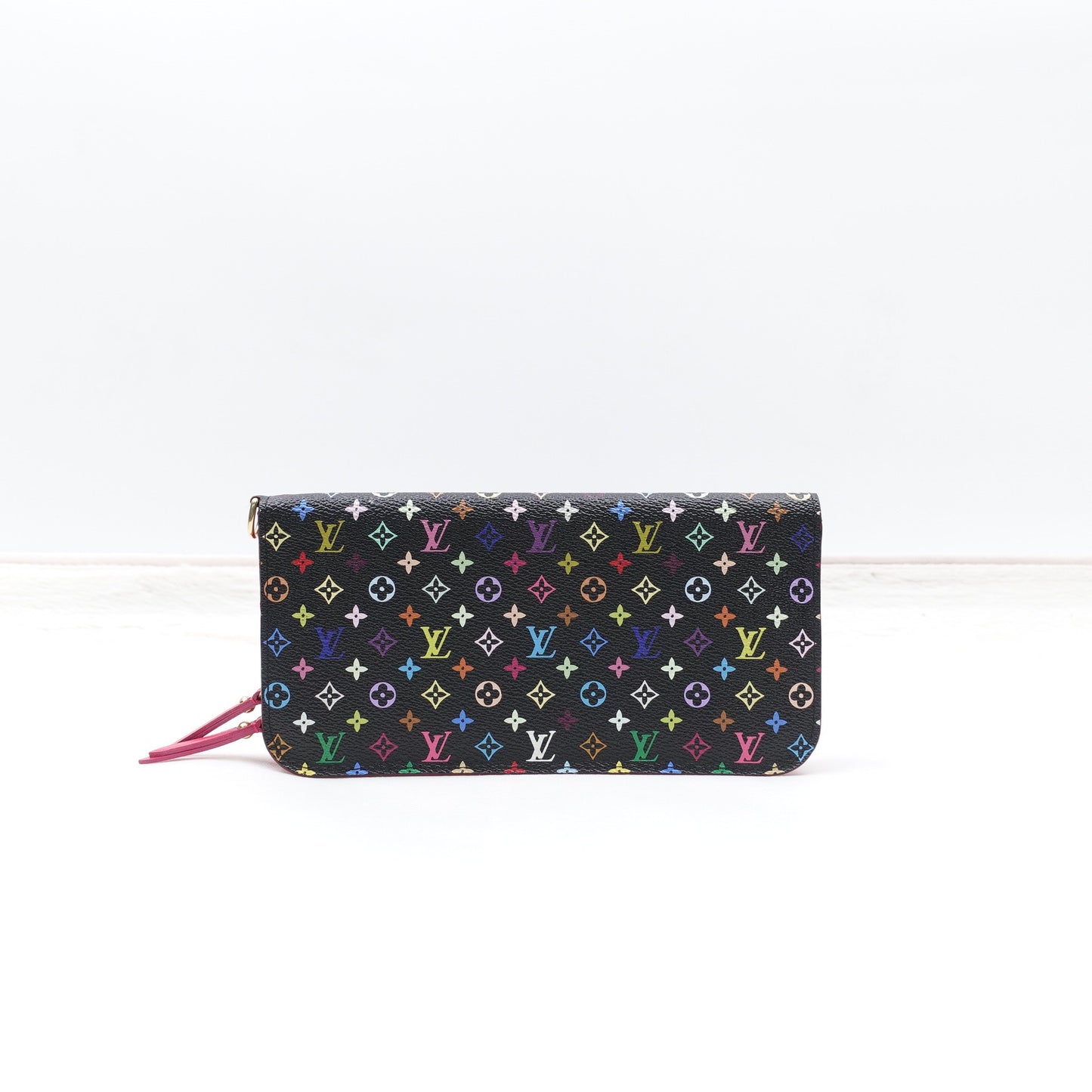 Pre-owned Louis Vuitton Insolite Black Multicolor Coated Canvas Wallet
