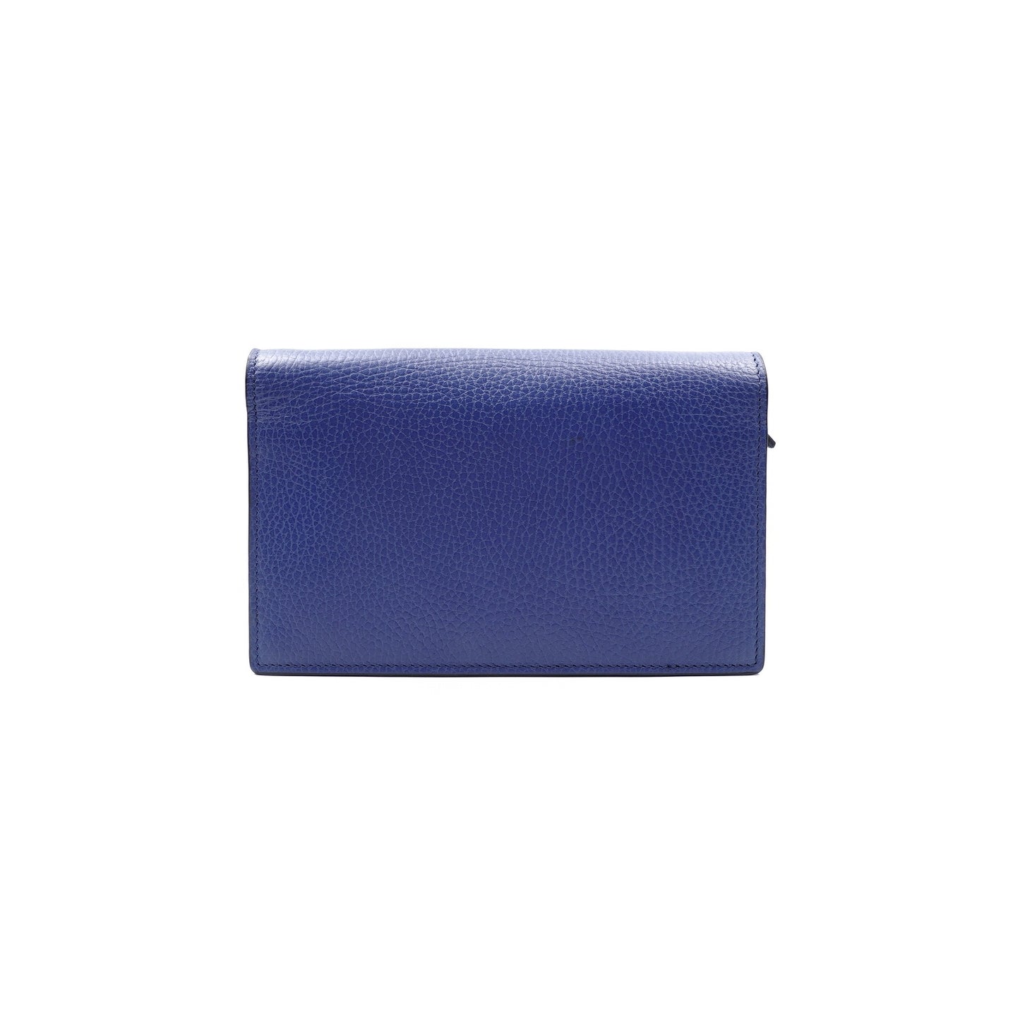 Pre-owned Gucci Interlocking Blue Calfskin Shoulder Bag