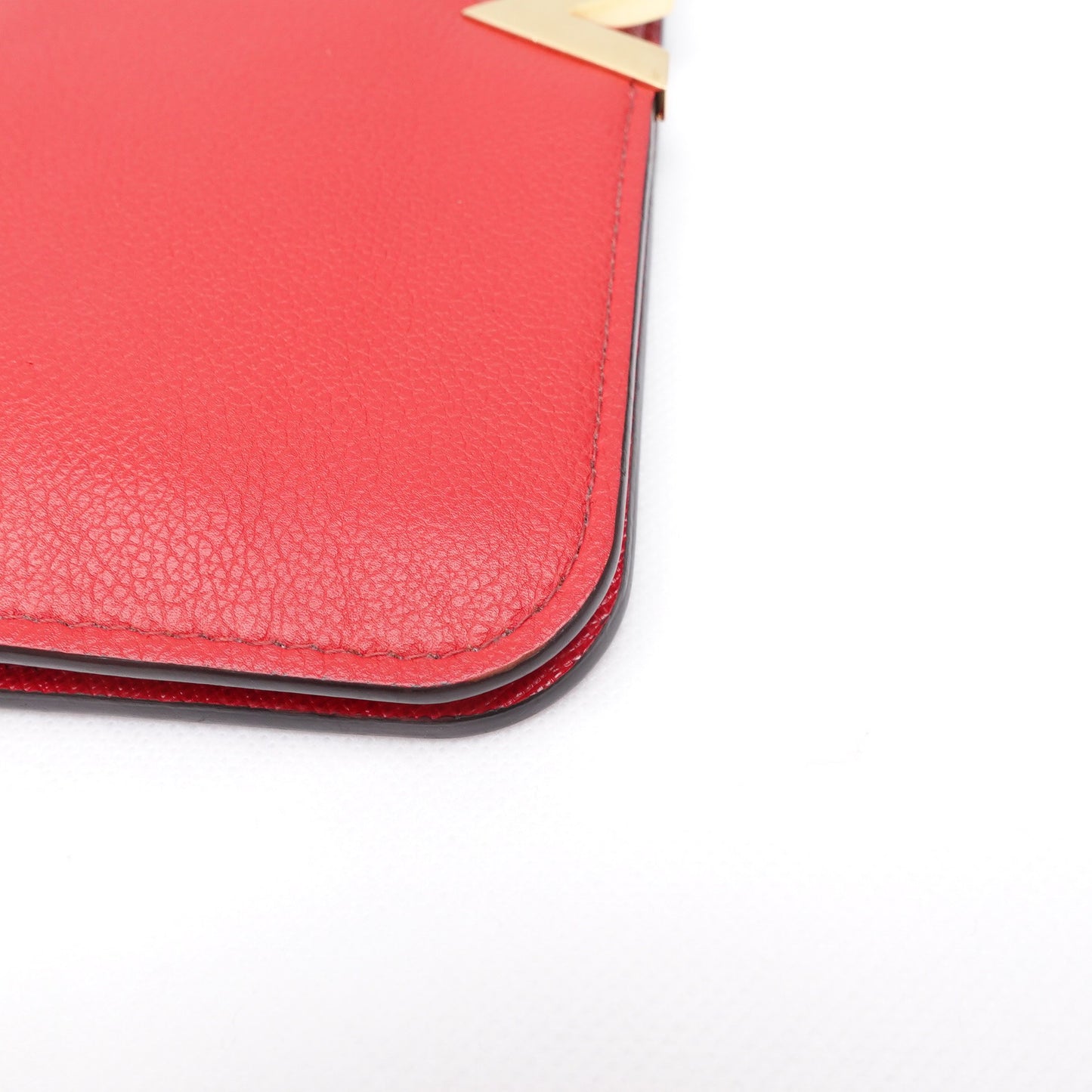 Pre-owned Louis Vuitton Monogram Red Coated Canvas Long Wallet