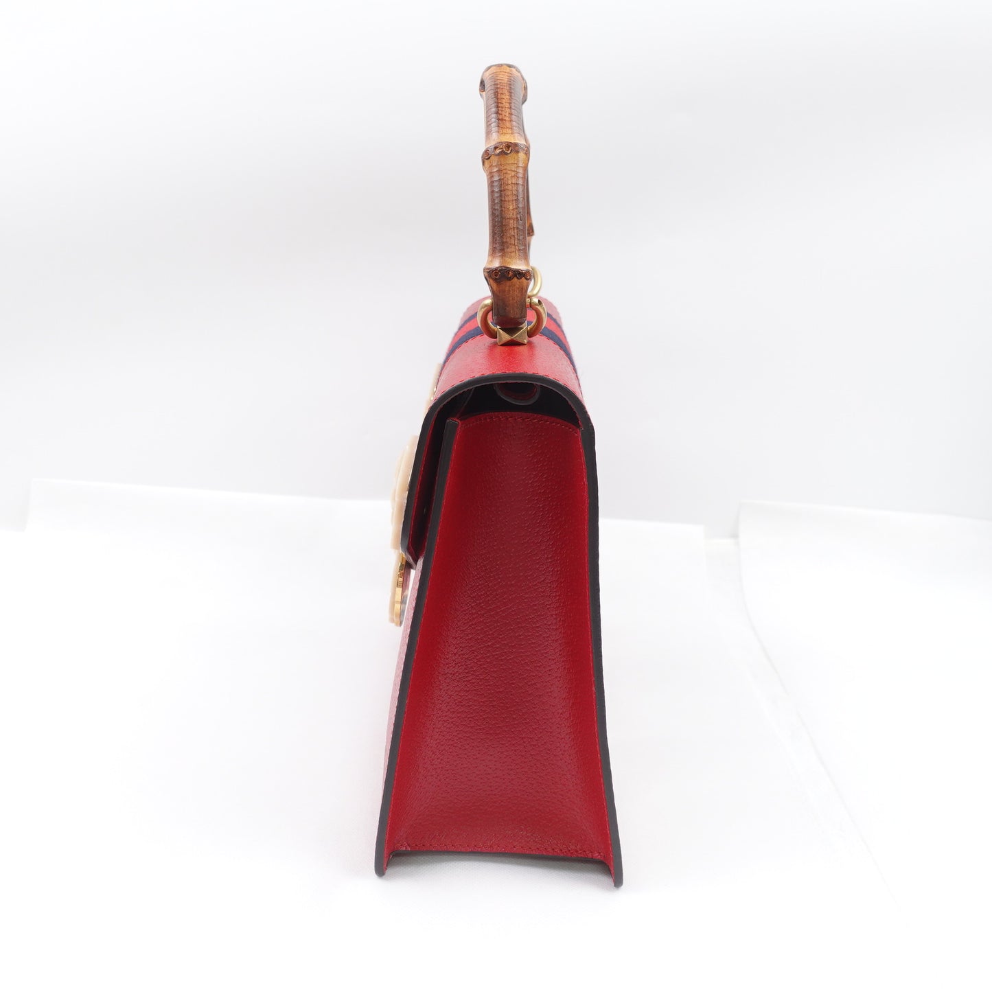 Pre-owned Gucci Falena Red Calfskin Shoulder Bag