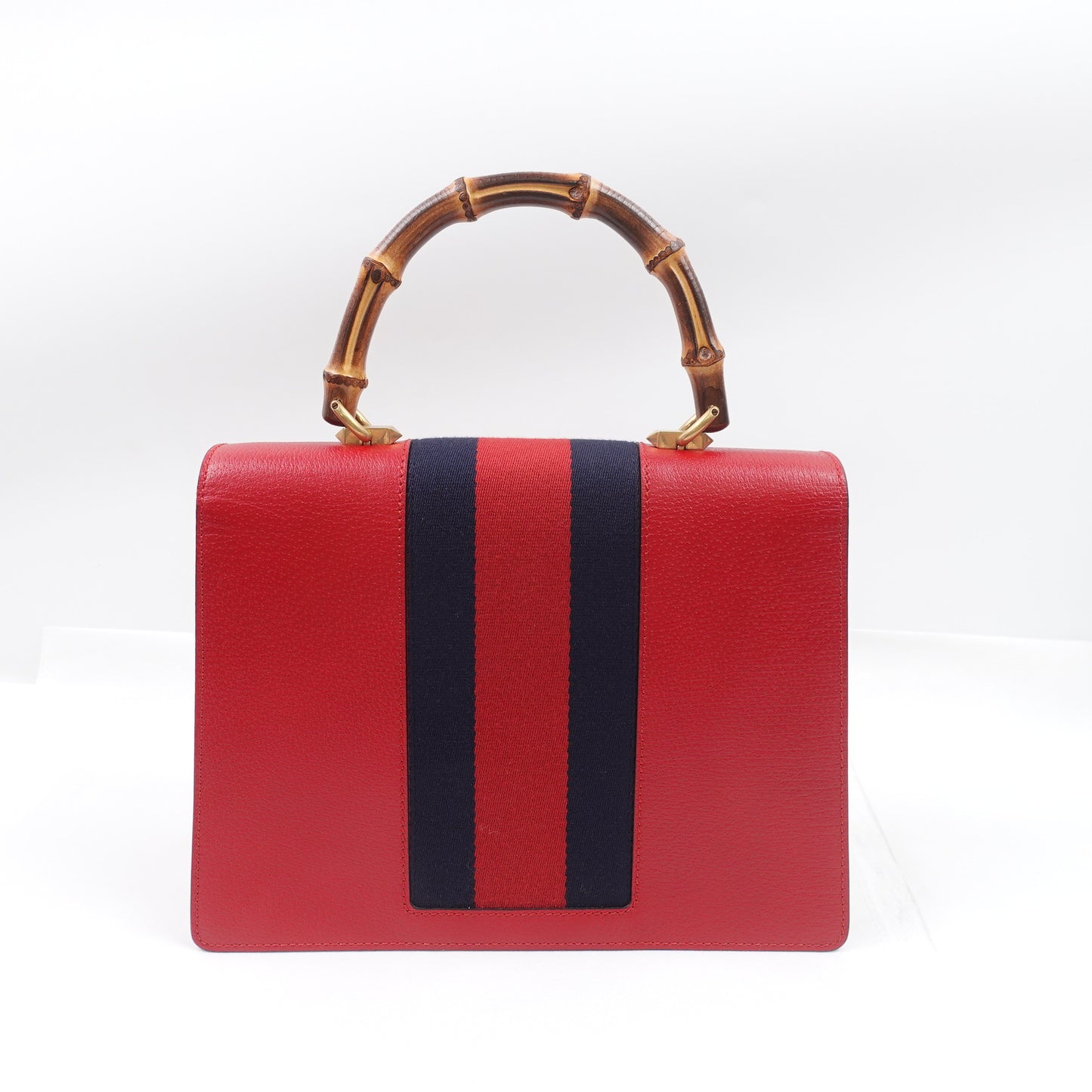 Pre-owned Gucci Falena Red Calfskin Shoulder Bag