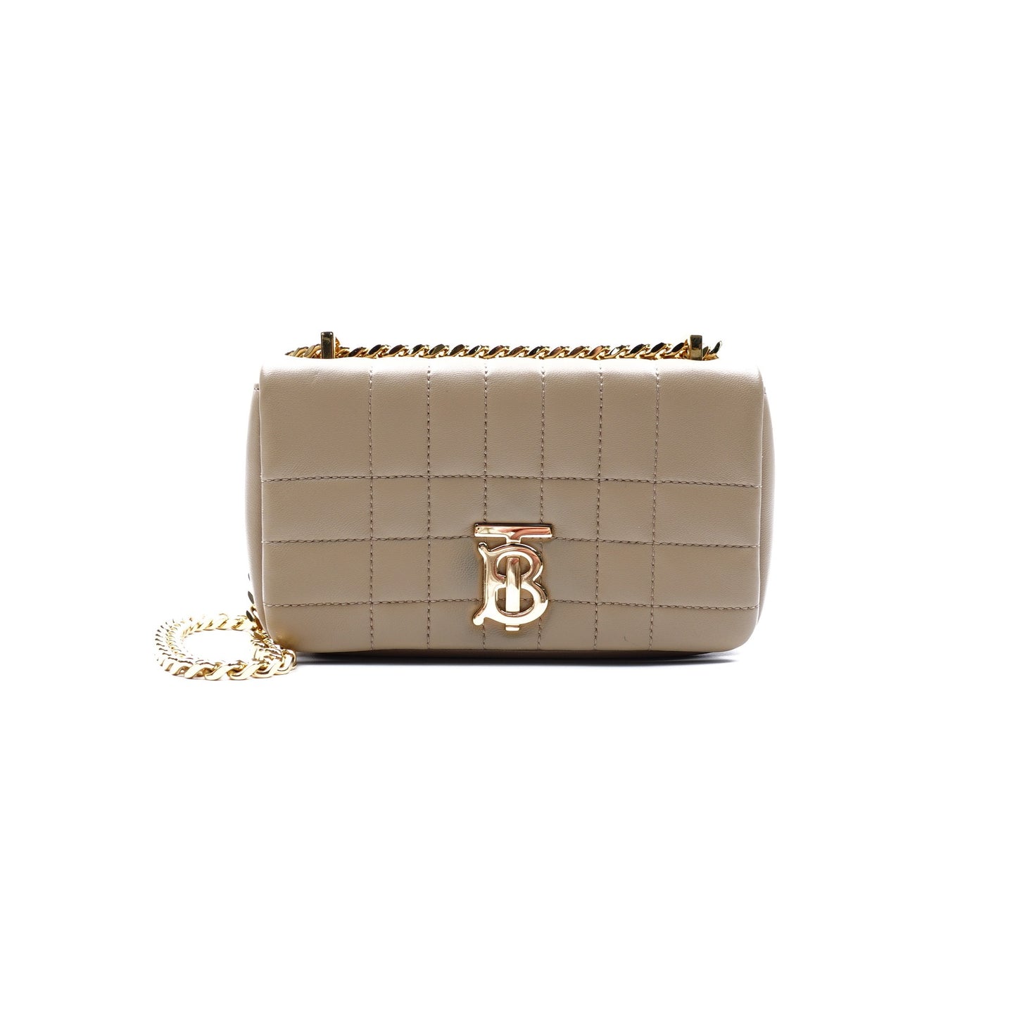 Pre-owned Burburry Lola Milktea Calfskin Shoulder Bag
