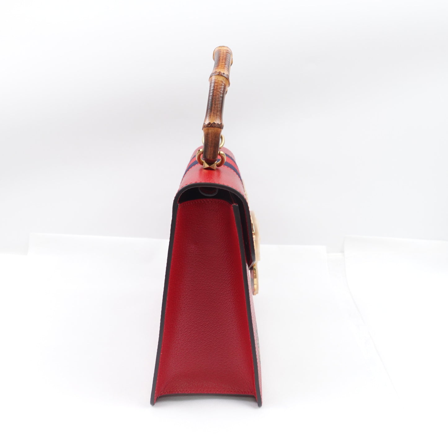Pre-owned Gucci Falena Red Calfskin Shoulder Bag