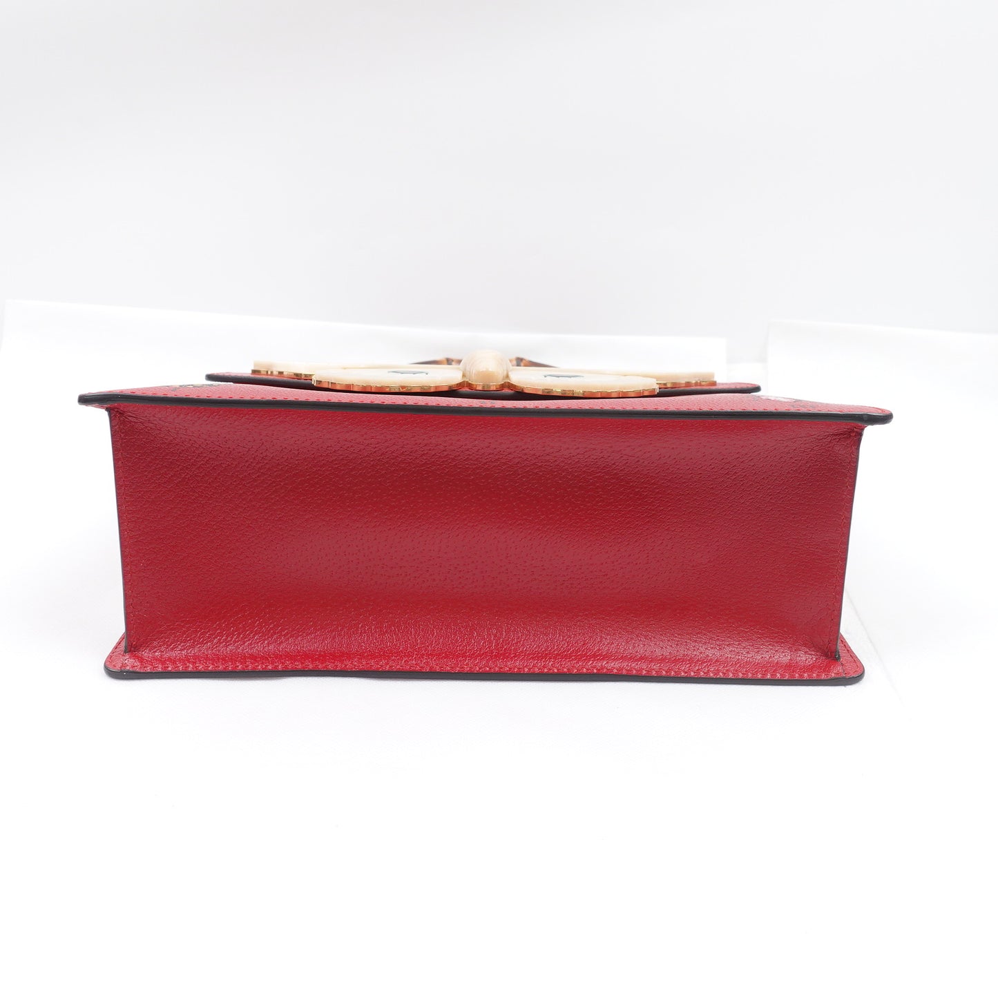 Pre-owned Gucci Falena Red Calfskin Shoulder Bag