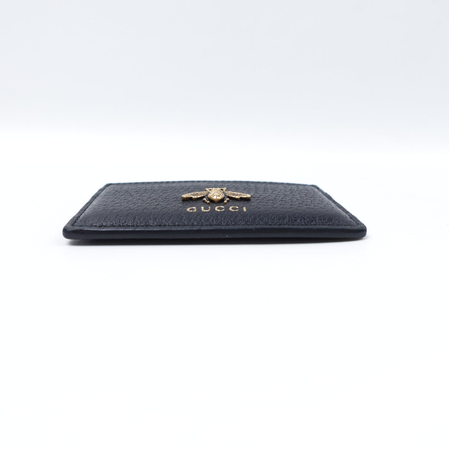 Pre-owned Gucci Black Calfskin Card Holder