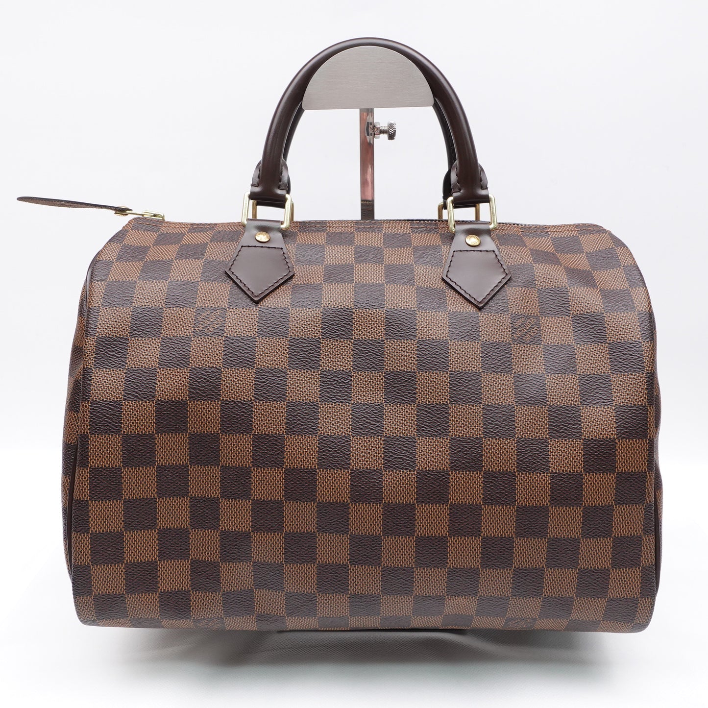Pre-owned Louis Vuitton Speedy Damier Ebene Coated Canvas Tote