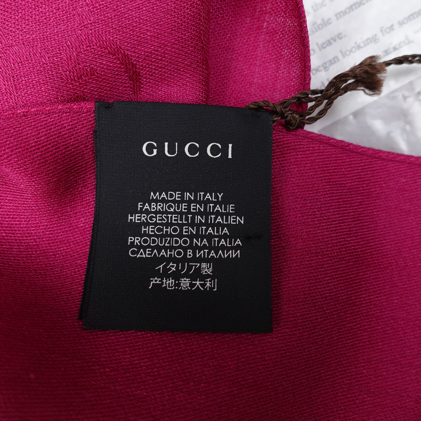 Pre-Owned Gucci Rose-Purple Wool Square Scarf