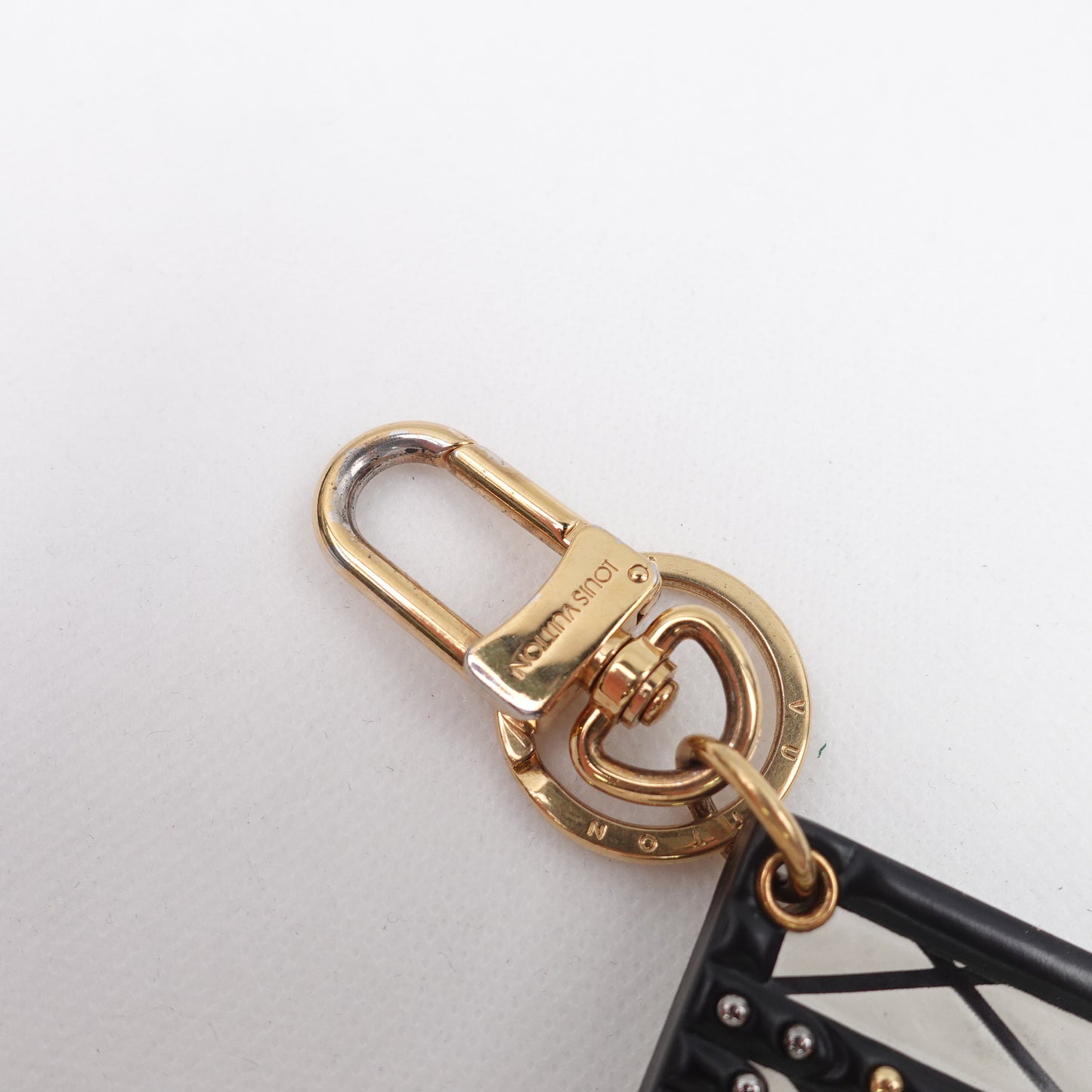 Pre-owned Louis Vuitton Trunk White & Black Bag Charm