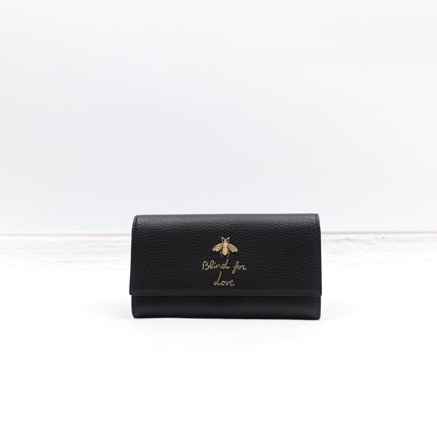 Pre-owned Gucci Black Calfskin Wallet