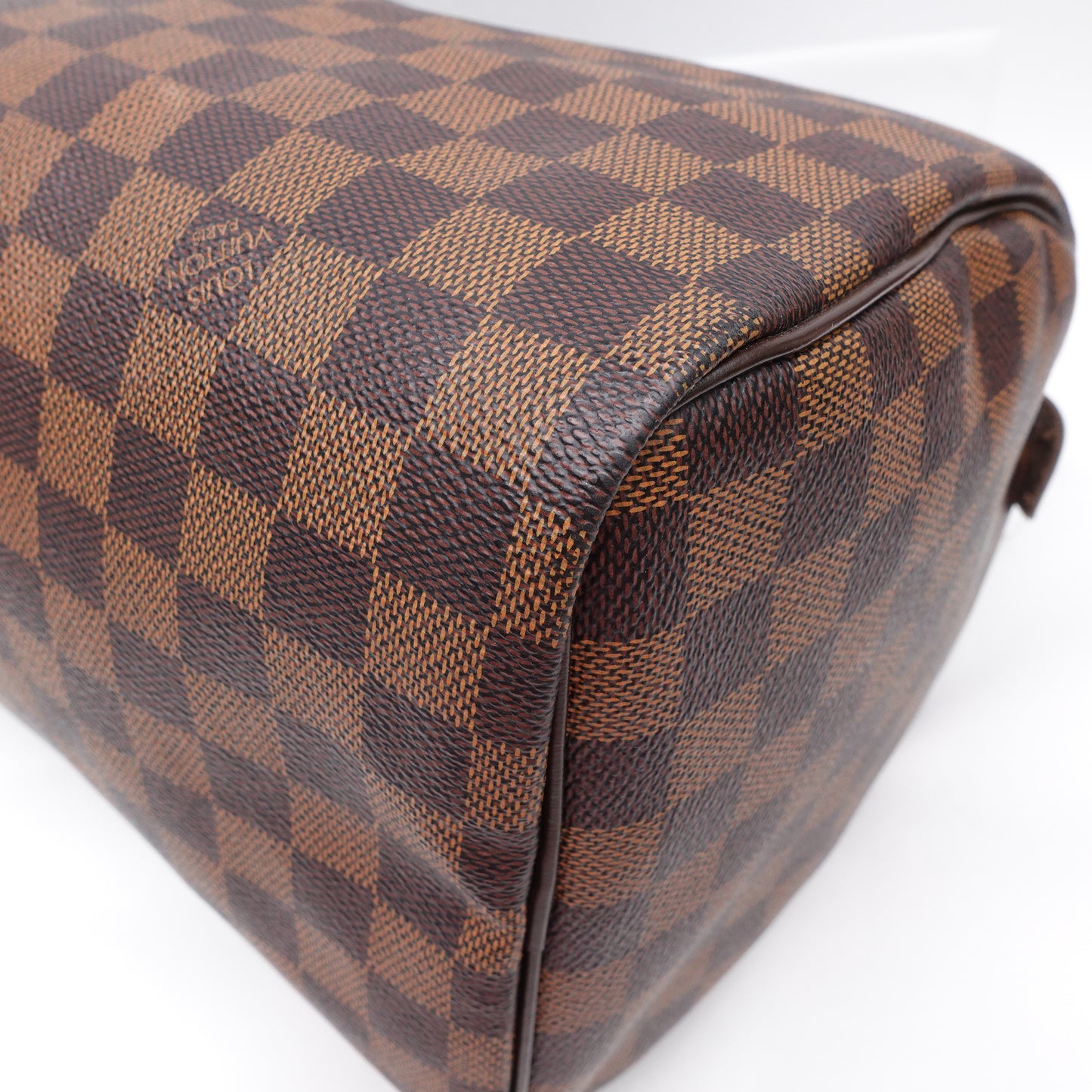 Pre-owned Louis Vuitton Speedy Damier Ebene Coated Canvas Tote