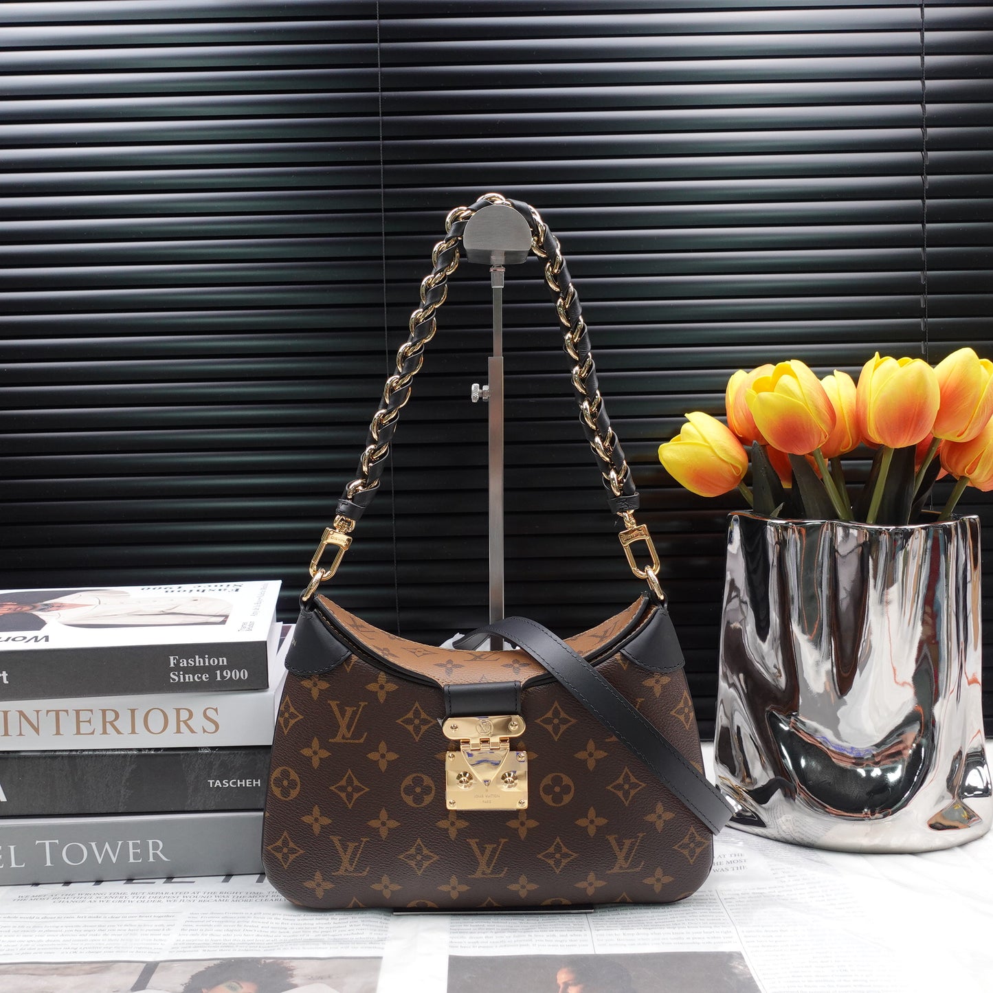 Pre-owned Louis Vuitton Twinny Monogram Hobo Bag