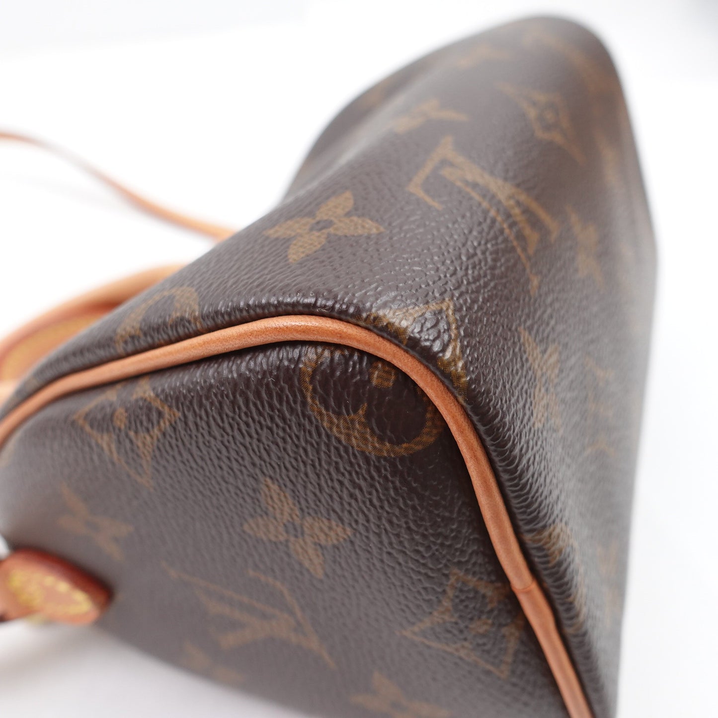 Pre-owned Louis Vuitton Speedy Nano Monogram Coated Canvas Shoulder Bag