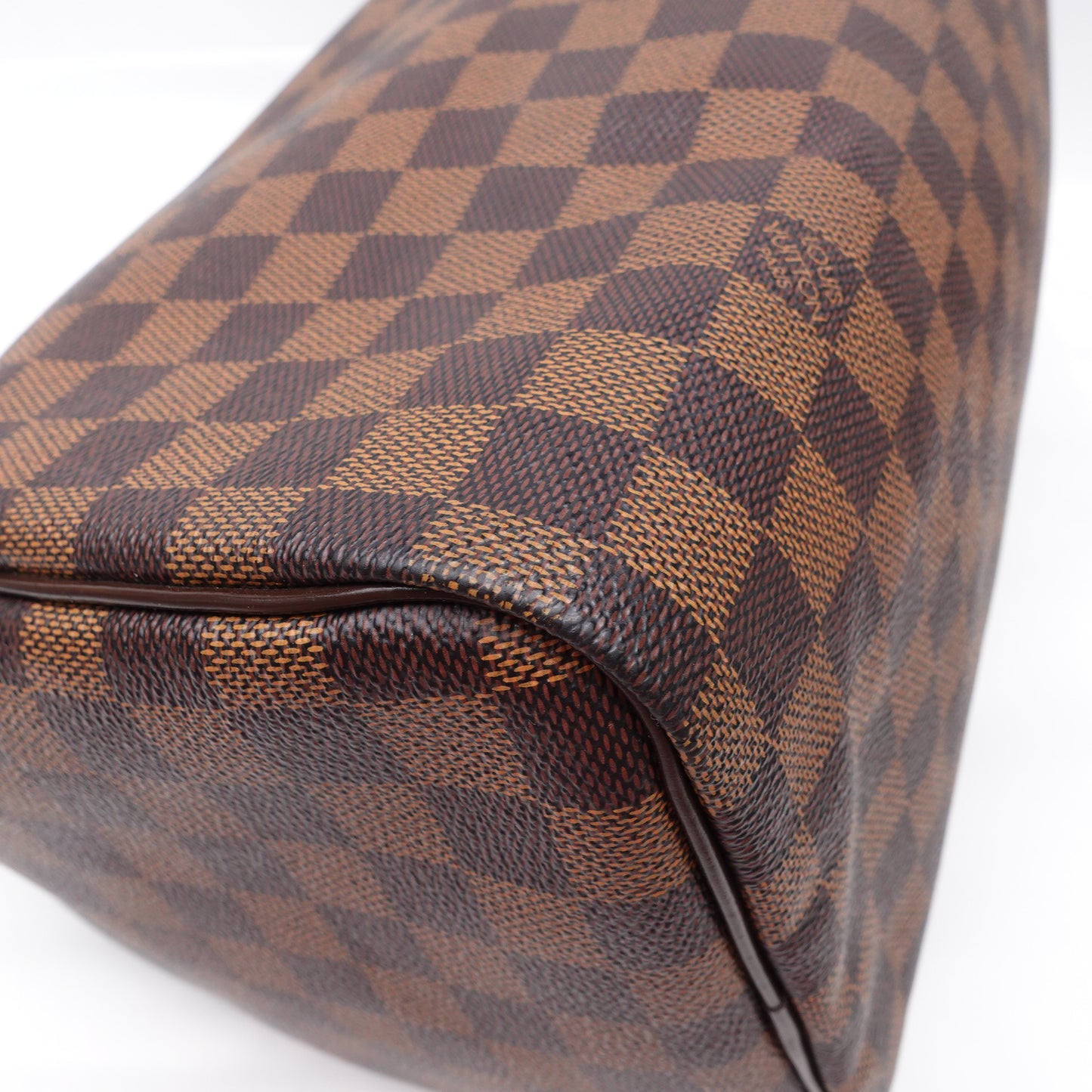 Pre-owned Louis Vuitton Speedy Damier Ebene Coated Canvas Tote