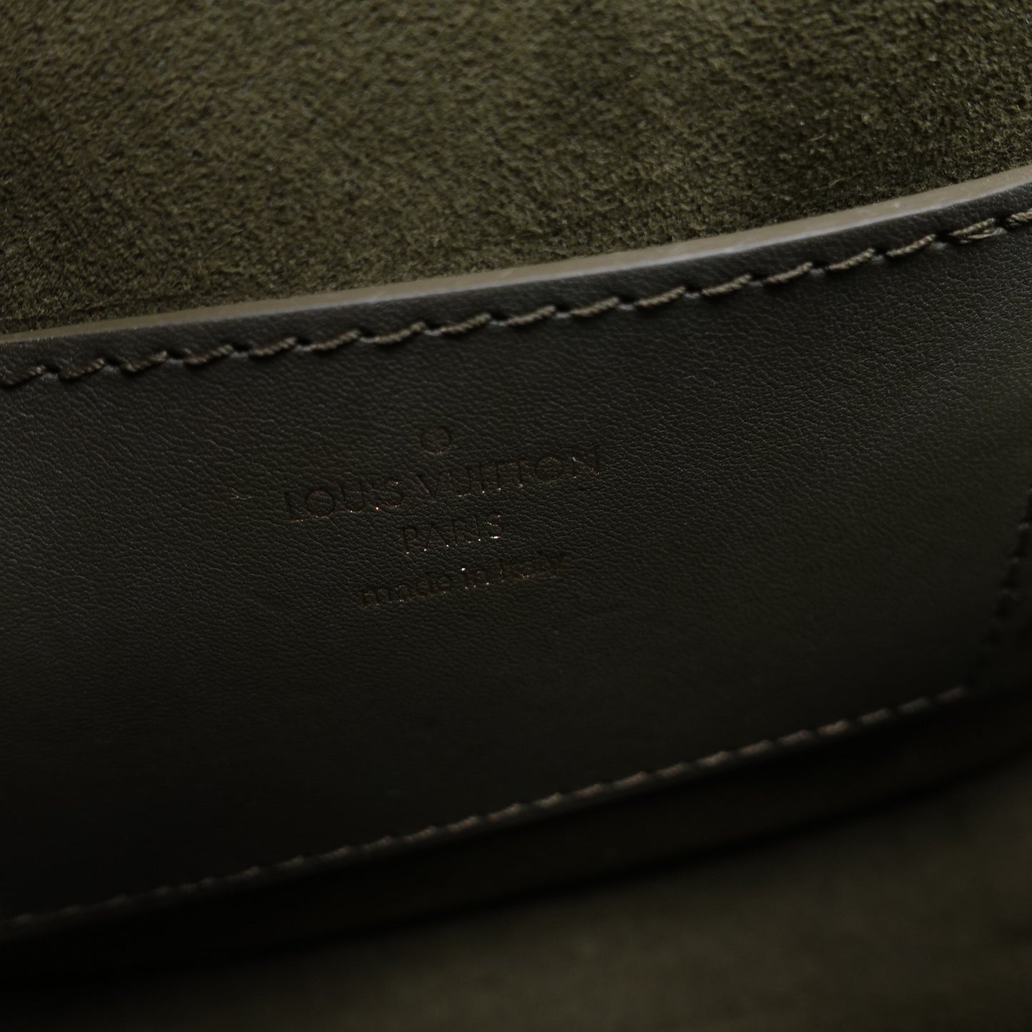 Pre-Owned Louis Vuitton New Wave Olive Green Calfskin Shoulder Bag