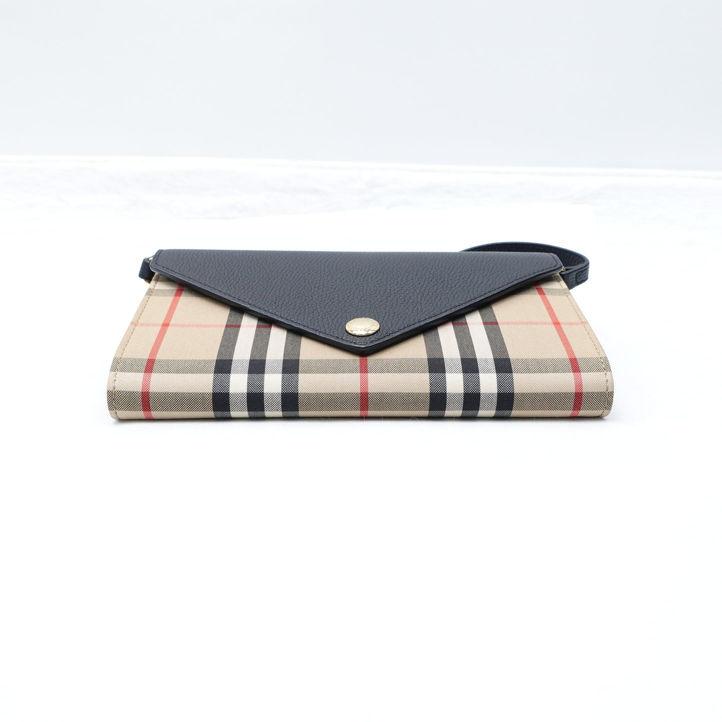 Pre-owned Burberry Woc Plaid Canvas Crossbody Bag