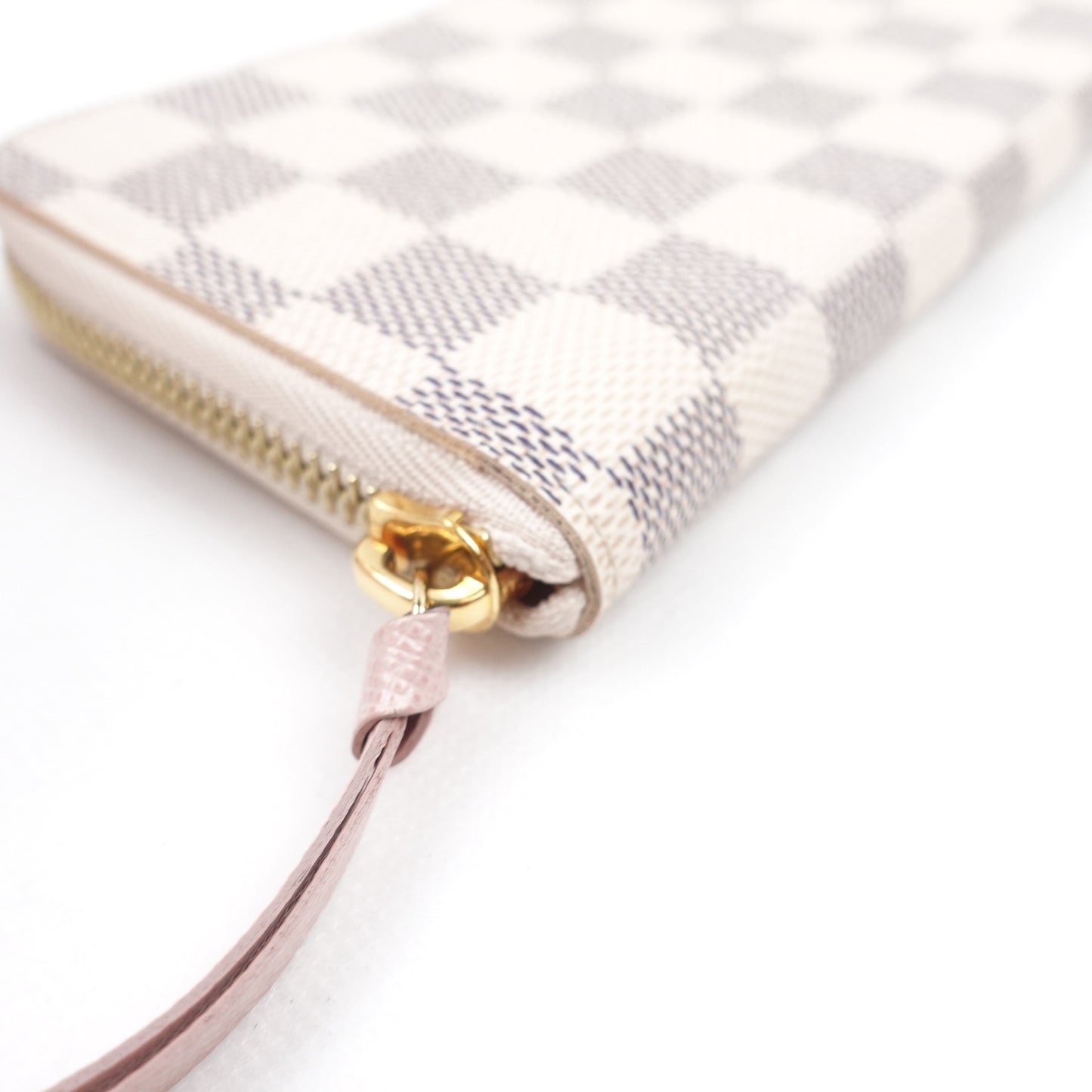 Pre-owned Louis Vuitton Clemence Damier Azur Coated Canvas Long Wallet