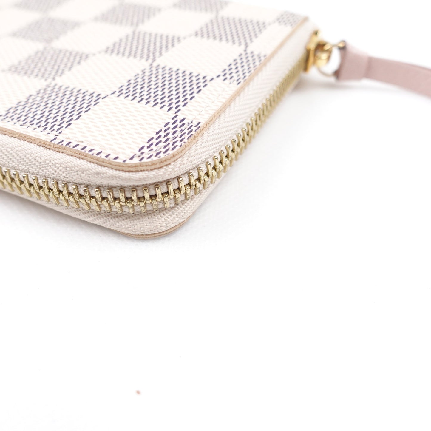 Pre-owned Louis Vuitton Clemence Damier Azur Coated Canvas Long Wallet