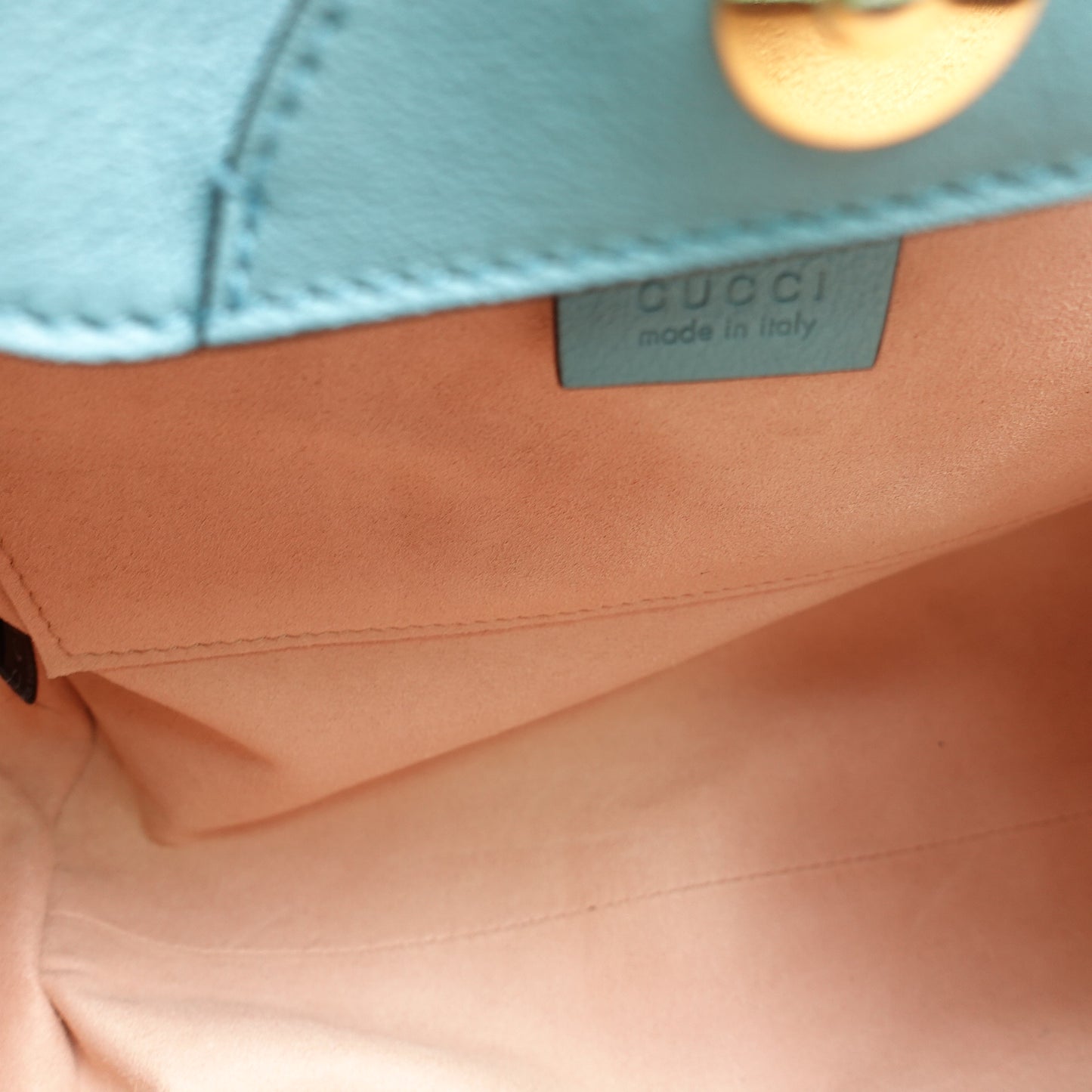 Pre-owned Gucci Diana Mint Green Calfskin Shoulder Bag