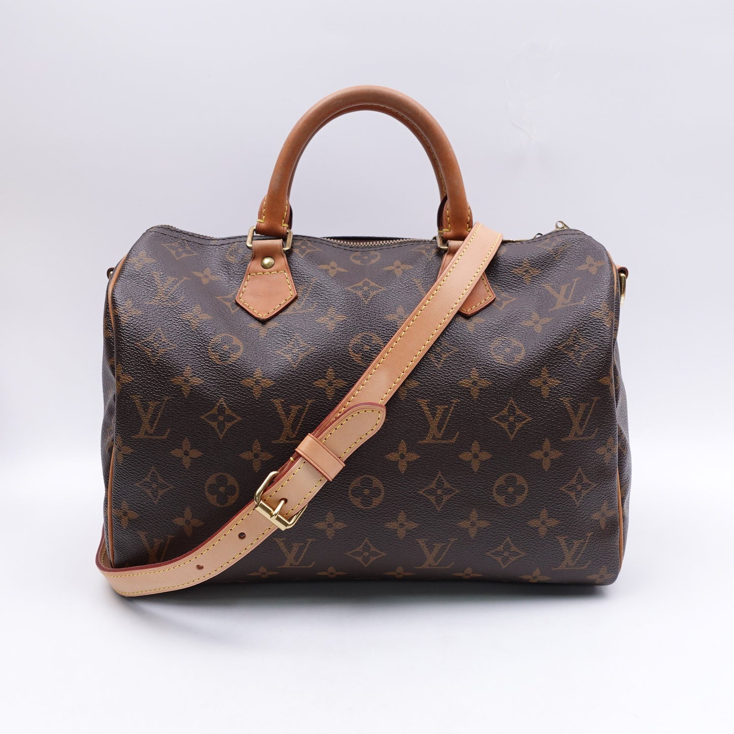 Pre-owned Louis Vuitton Speedy Bandoulière 30 Monogram Coated Canvas Shoulder Bag