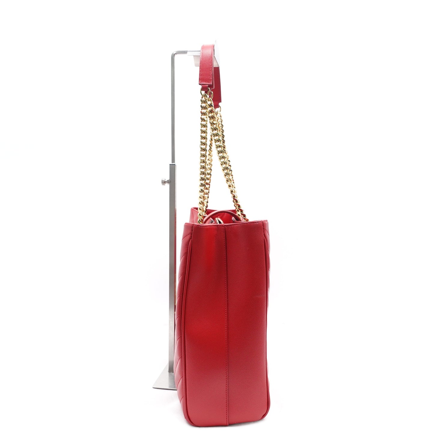 Pre-owned Saint Laurent Red Calfskin Tote Bag