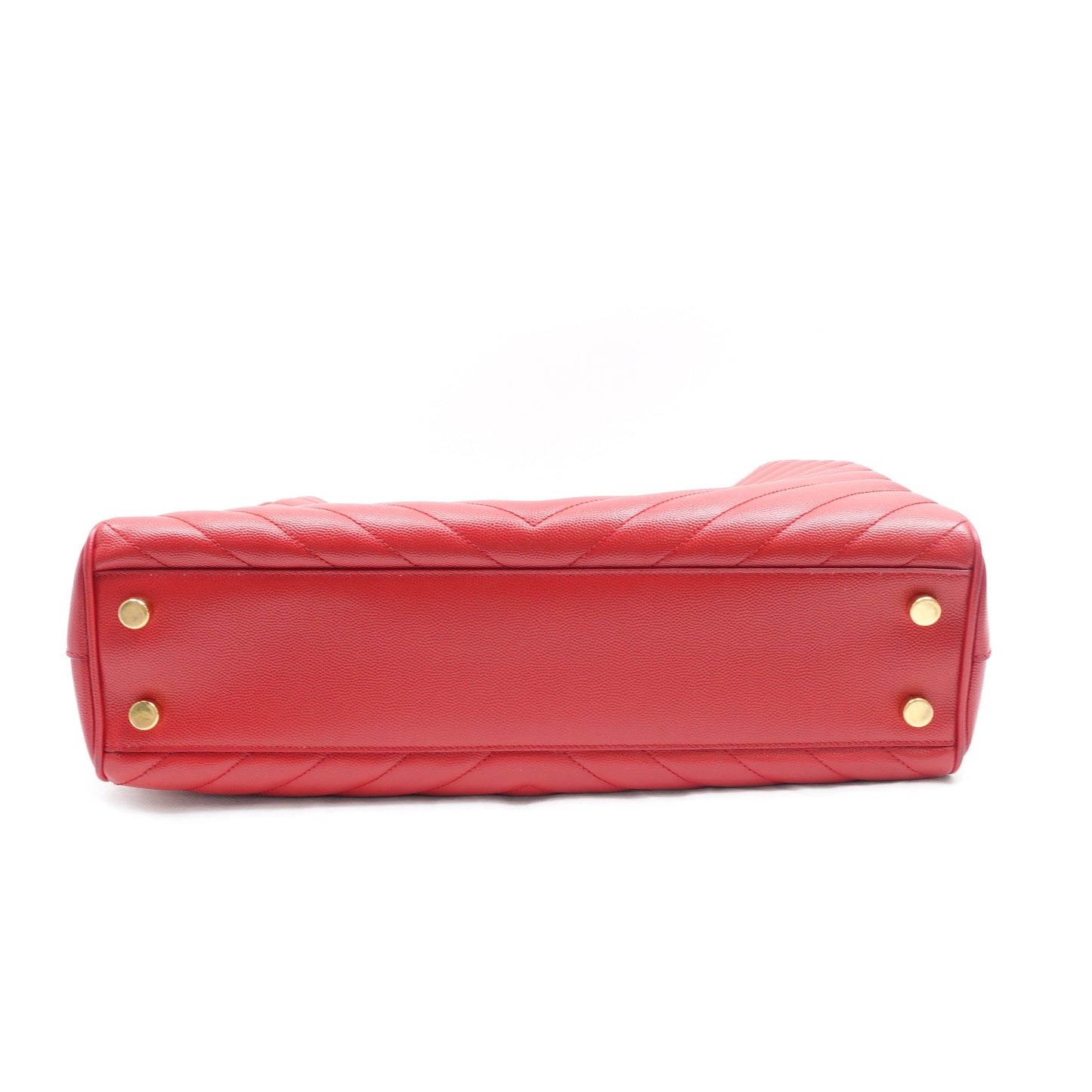 Pre-owned Saint Laurent Red Calfskin Tote Bag