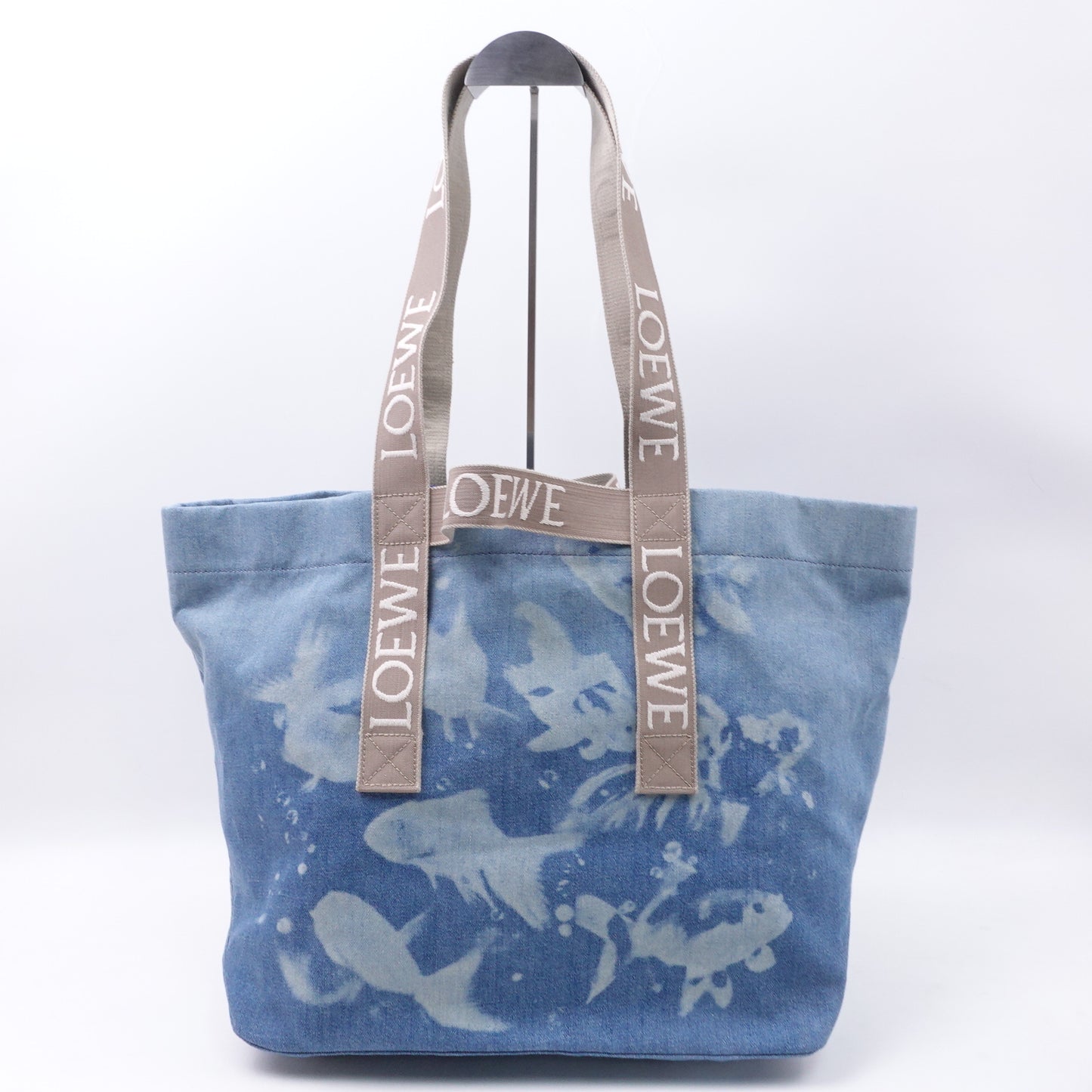 Loewe Fold Shopper Denim Shopping Bag