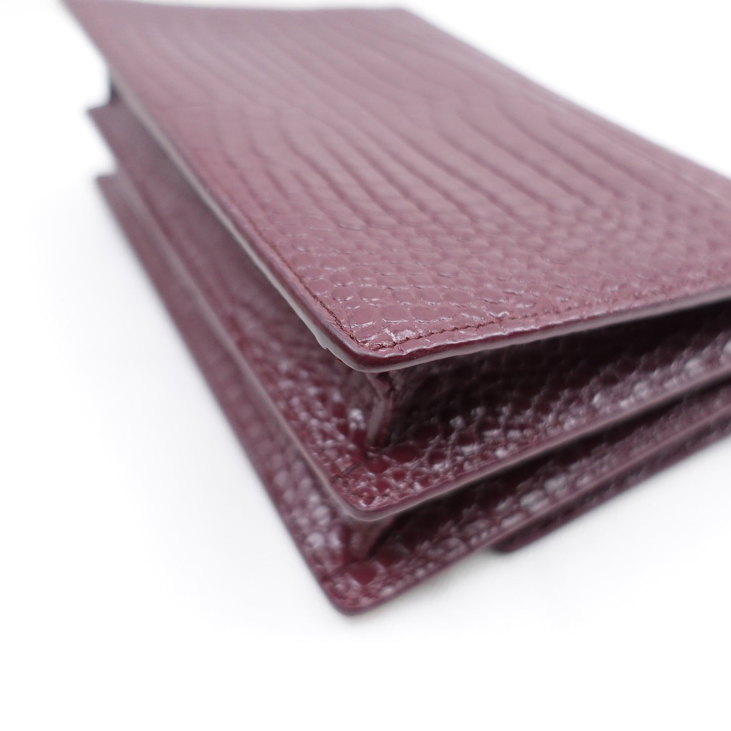 Pre-Owned YSL Sunset Red Leather Shoulder Bag