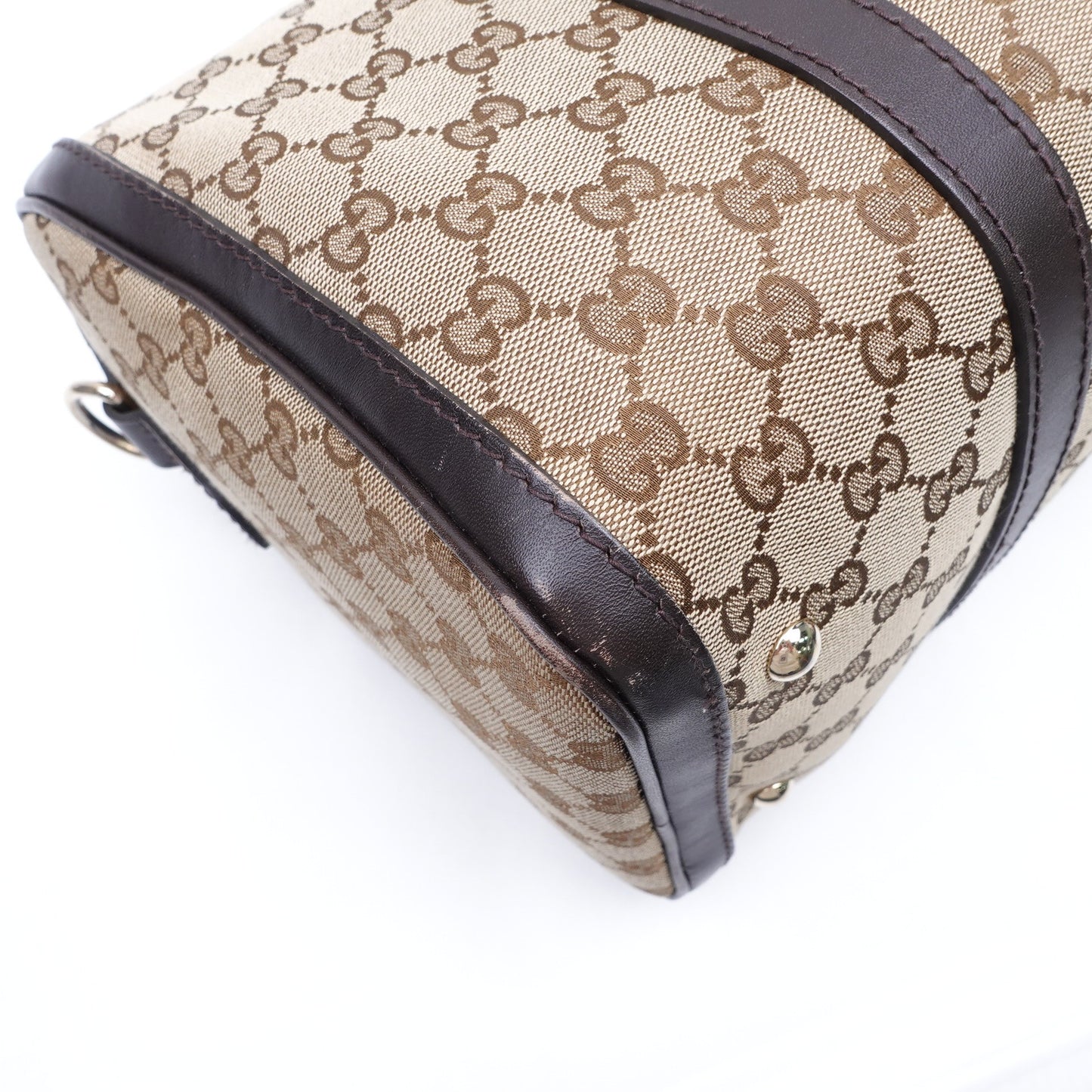 Pre-owned GUCCI Boston Canvas Shoulder Bag