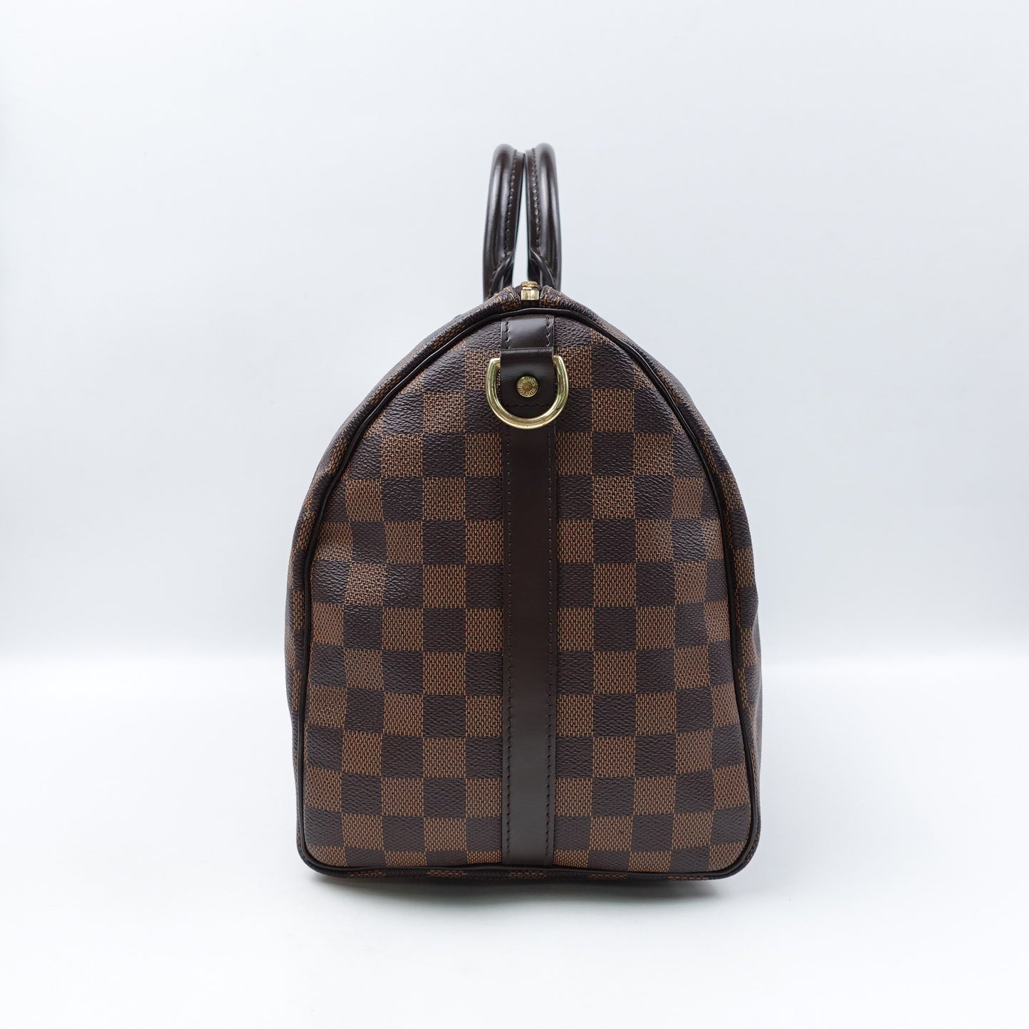 Pre-owned Louis Vuitton Speedy 35 Damier Ebene Coated Canvas Shoulder Bag