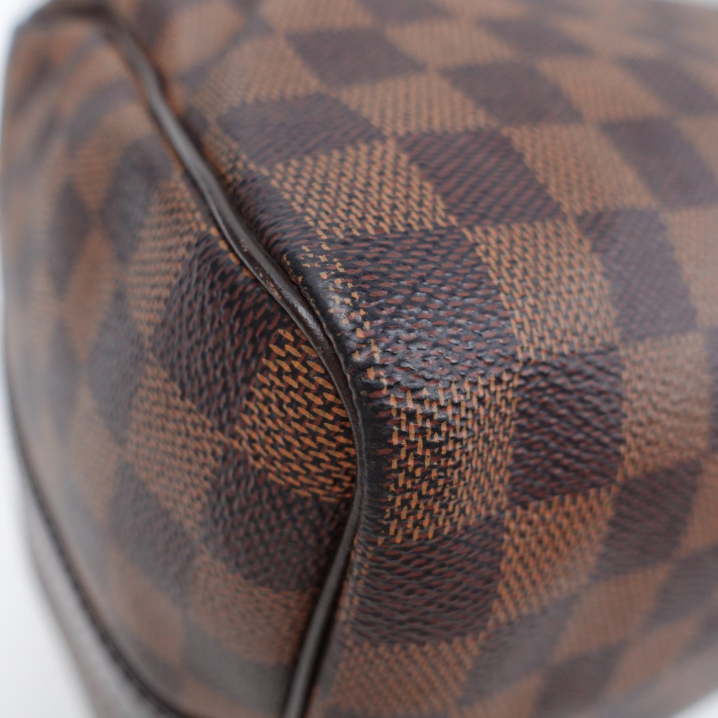 Pre-owned Louis Vuitton Speedy 35 Damier Ebene Coated Canvas Shoulder Bag