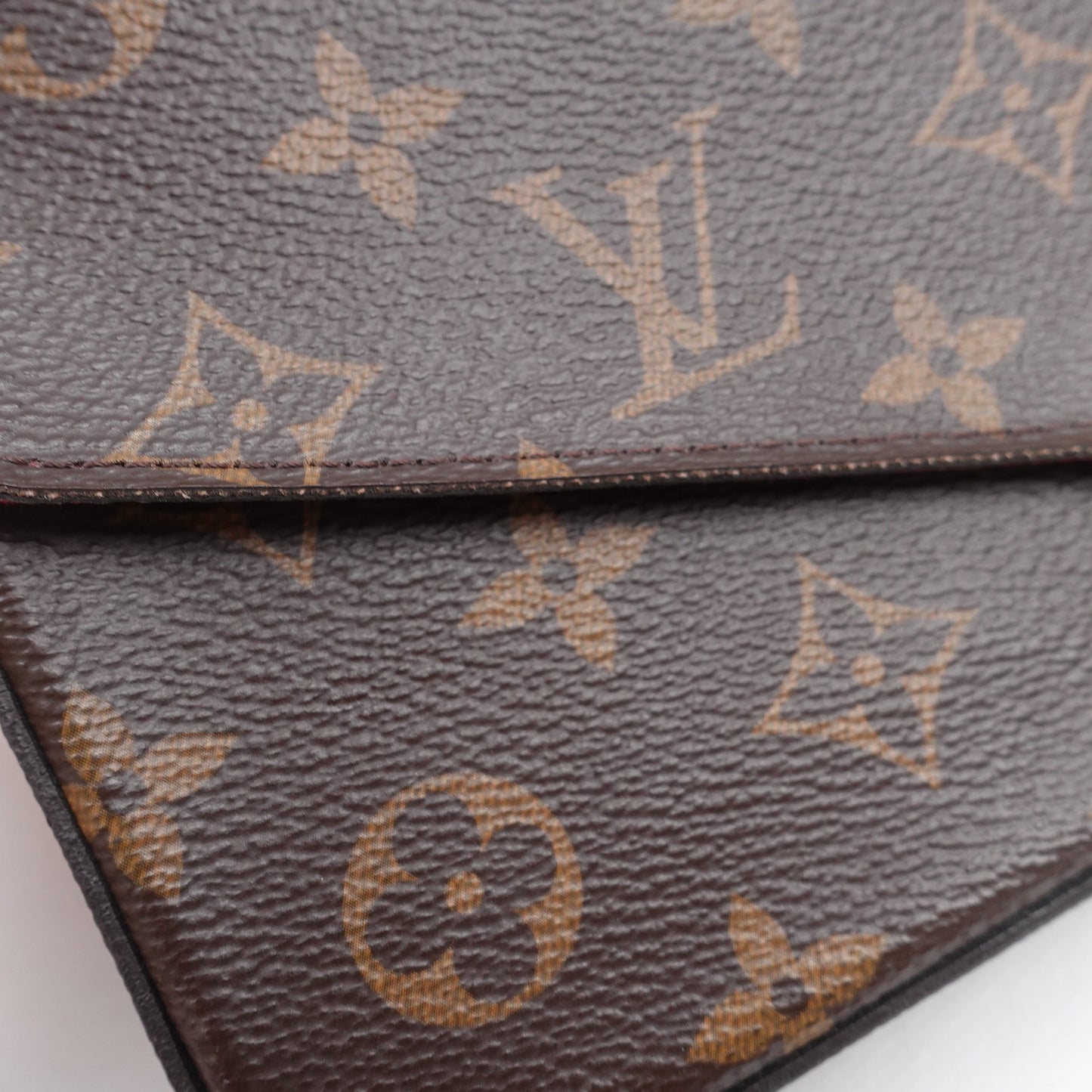 Pre-owned Louis Vuitton Pochette Felicie Monogram Coated Canvas Shoulder Bag T10317185