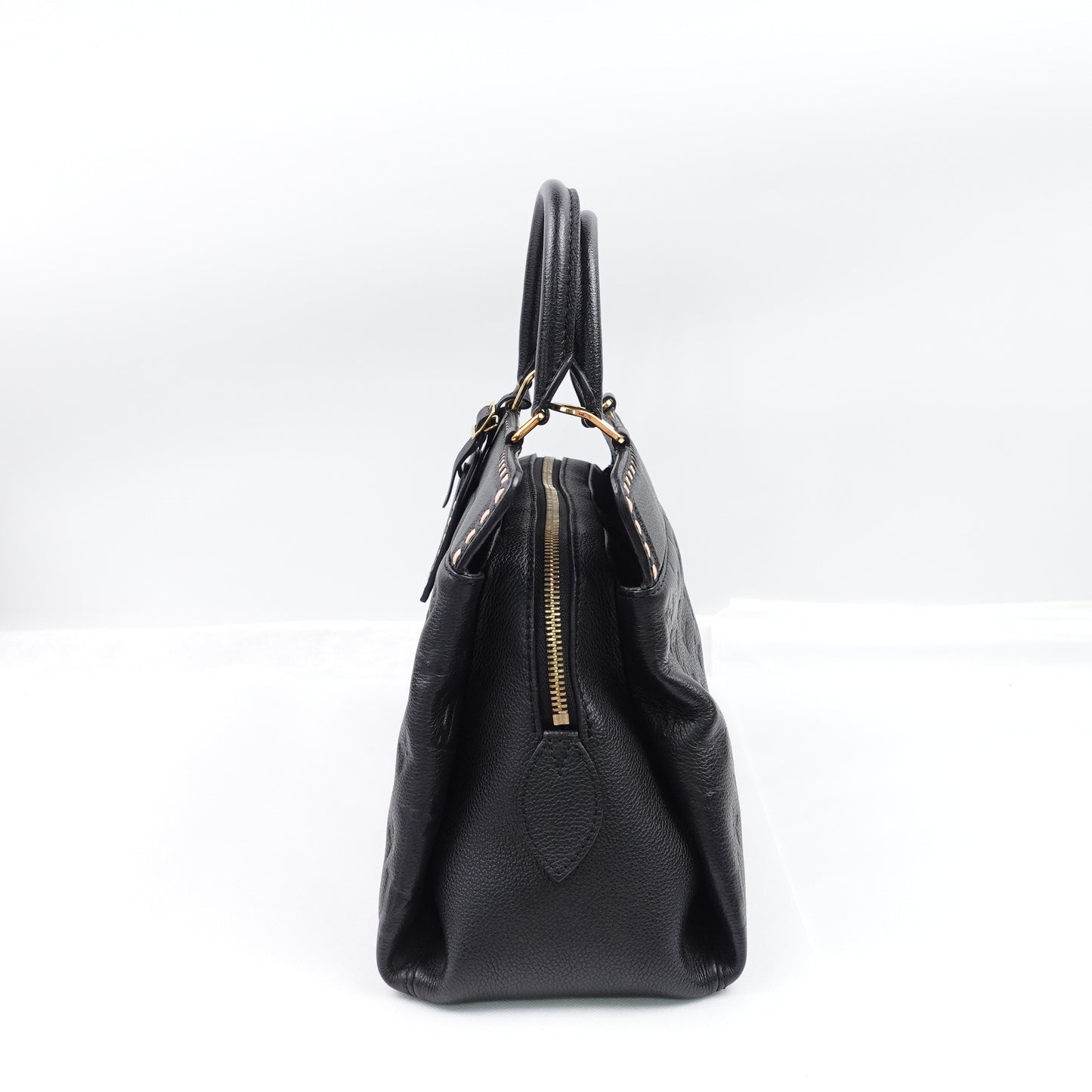 Pre-owned Louis Vuitton Vosges MM Black Calfskin Shoulder Bag