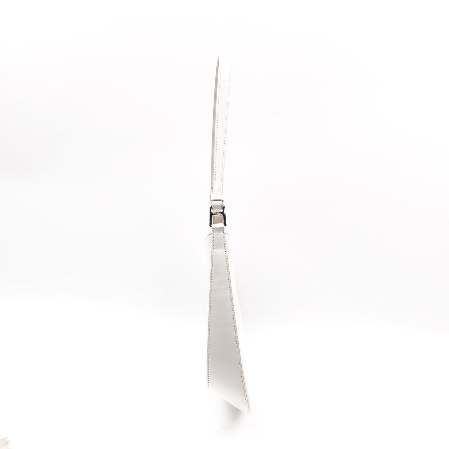 Pre-owned Prada White Cleo Calfskin Shoulder Bag