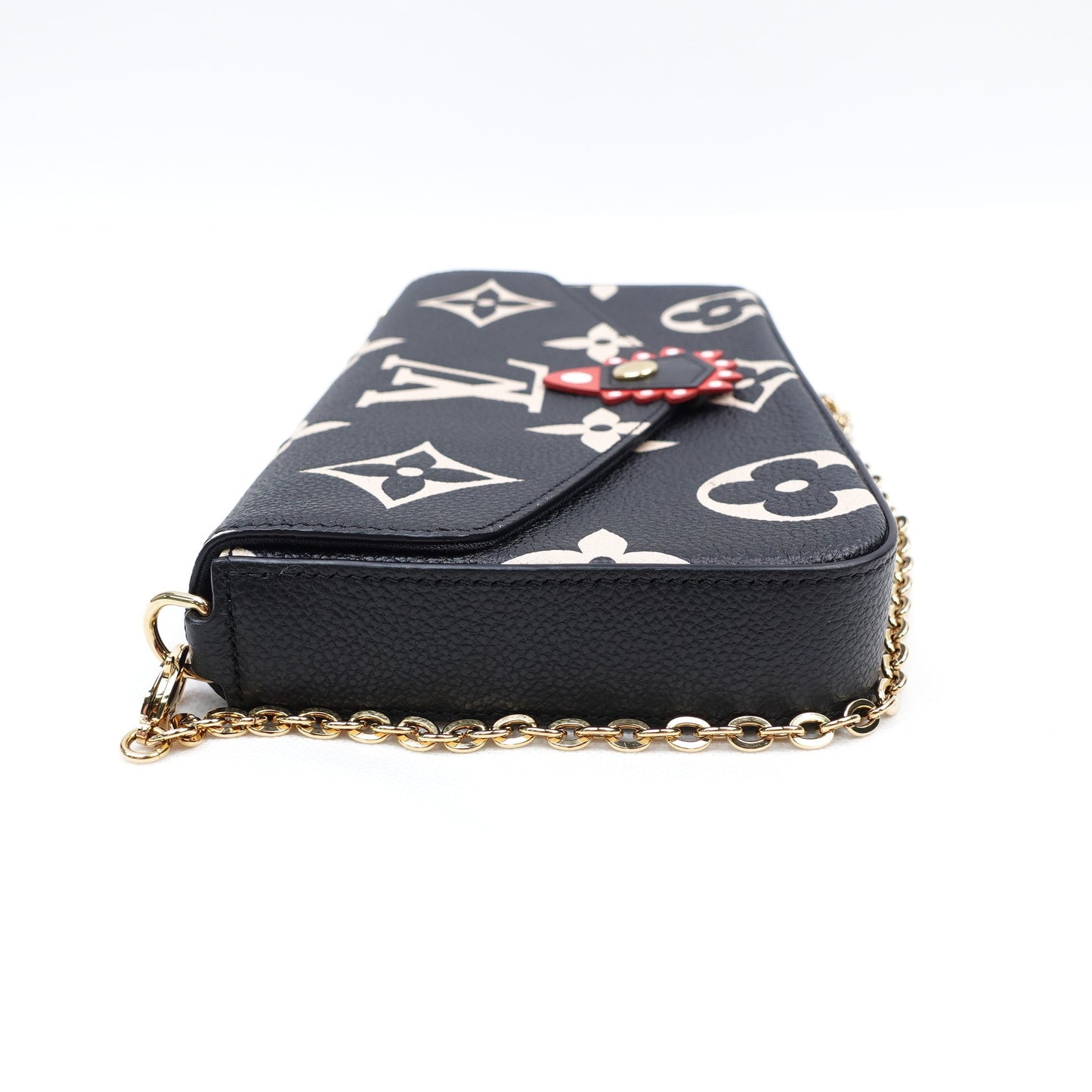 Pre-owned Louis Vuitton Felicie Monogram Calfskin Shoulder Bag