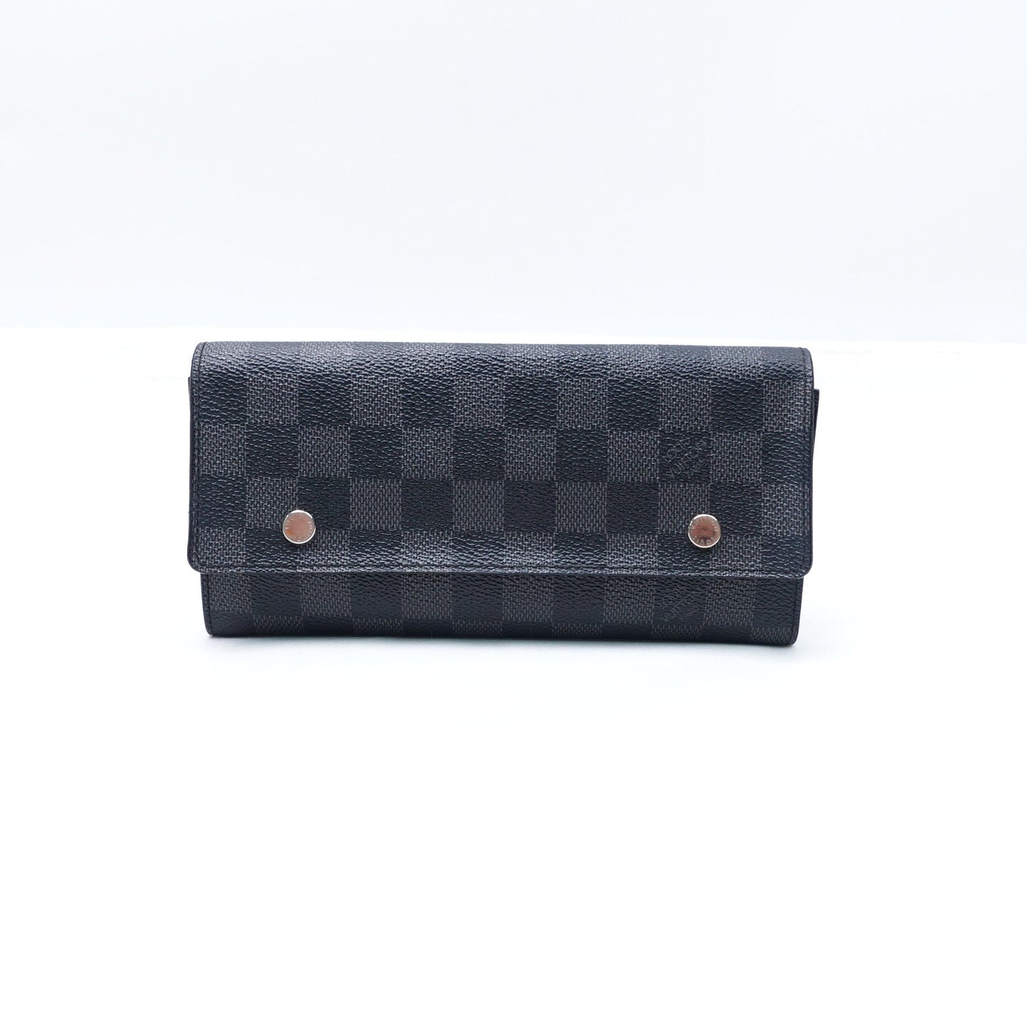 Pre-owned Louis Vuitton 3 In 1 Damier Graphite Coated Canvas Wallet