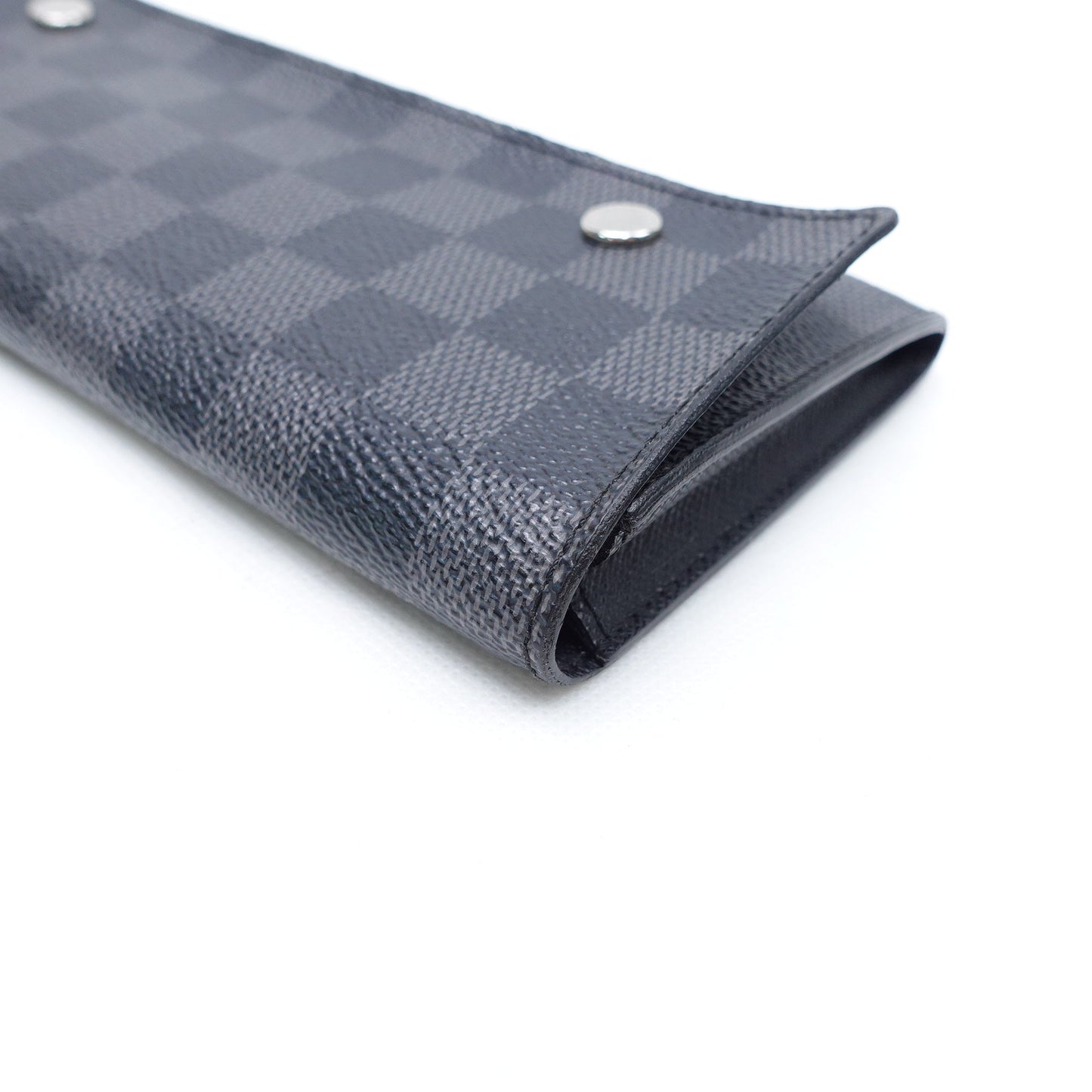 Pre-owned Louis Vuitton 3 In 1 Damier Graphite Coated Canvas Wallet