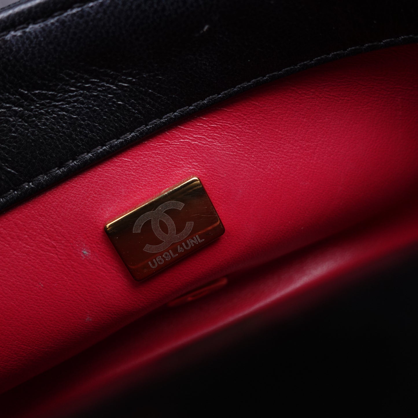 Chanel Classic Flap Black Lambskin Leather Shoulder Bag