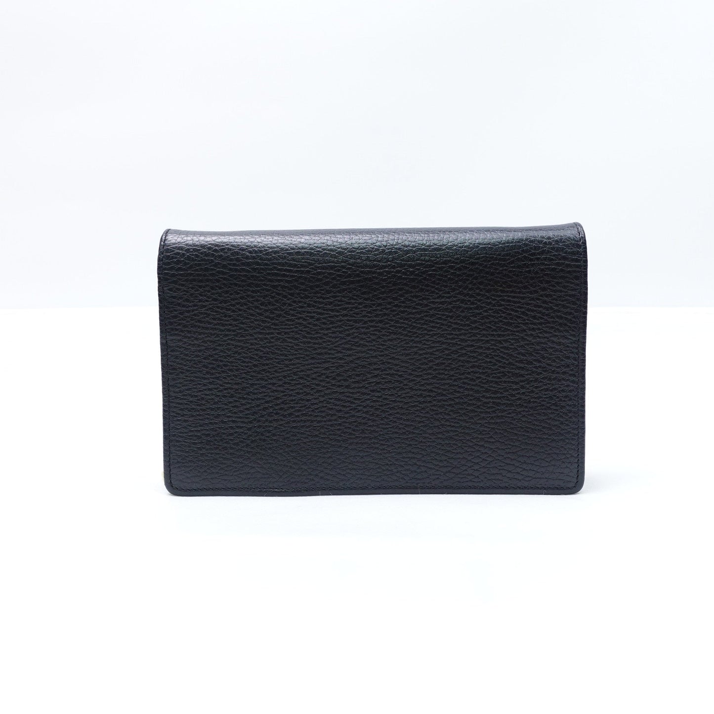 Pre-owned Gucci WOC Black Calfskin Crossbody Bag