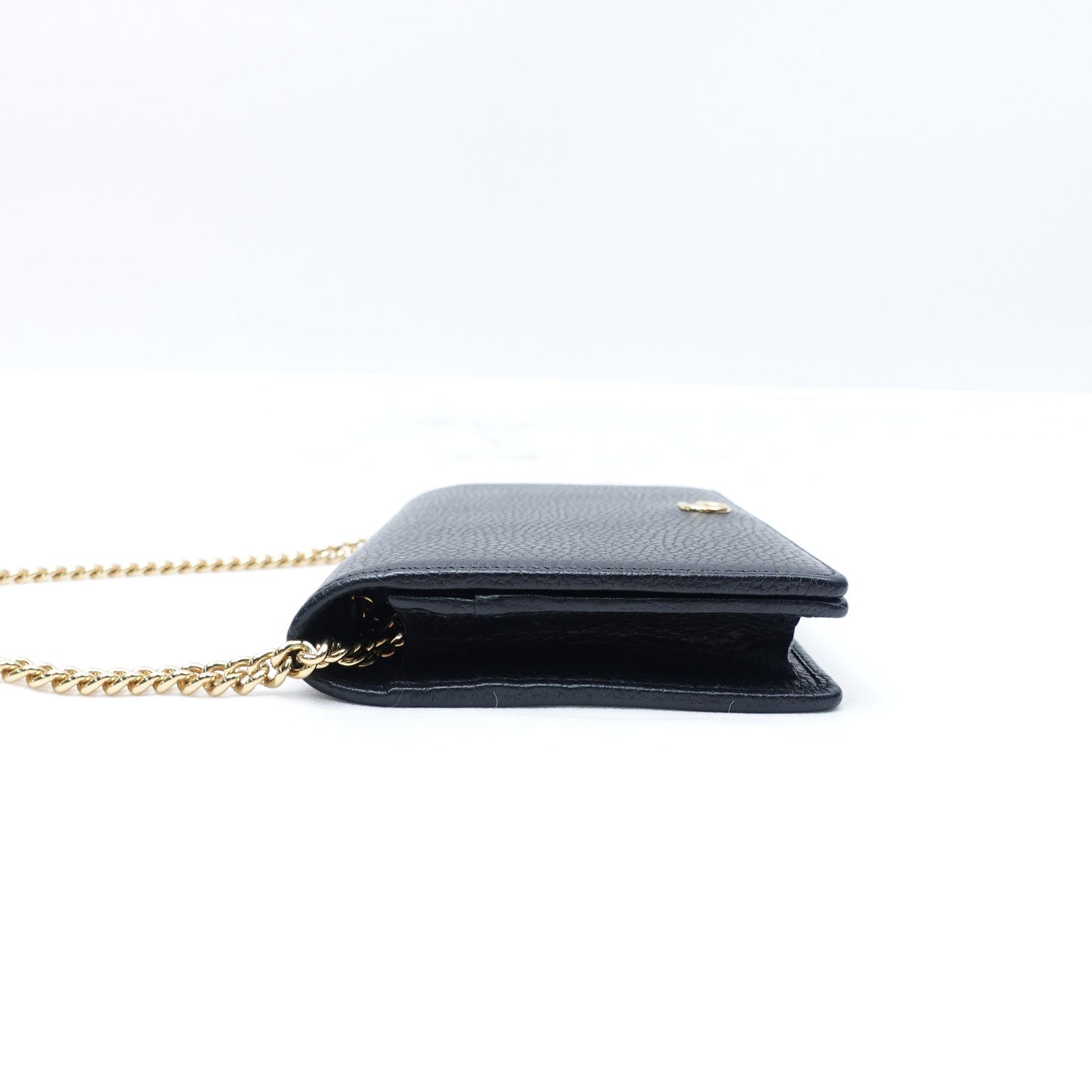 Pre-owned Gucci WOC Black Calfskin Crossbody Bag