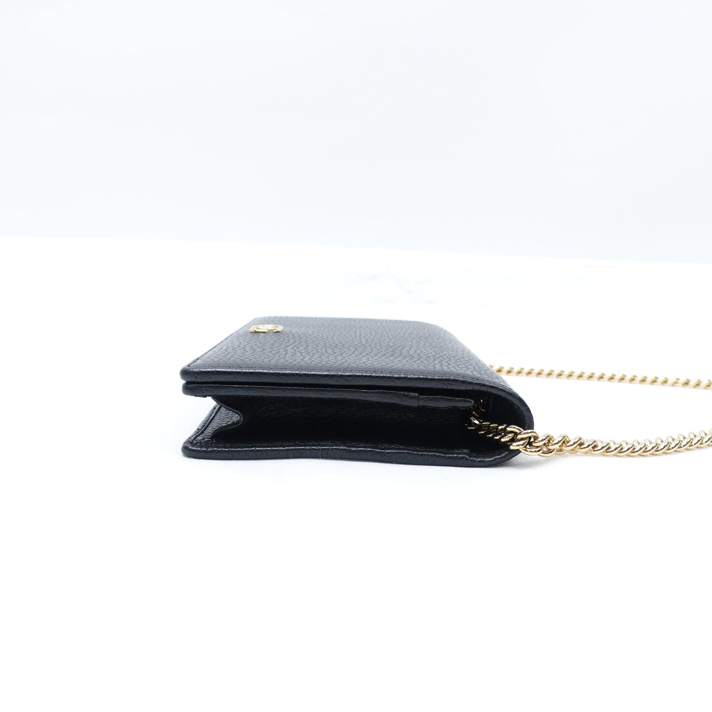 Pre-owned Gucci WOC Black Calfskin Crossbody Bag