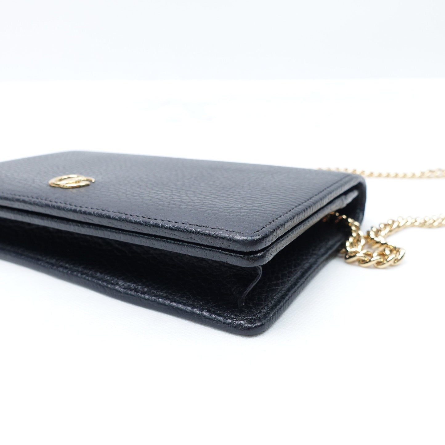 Pre-owned Gucci WOC Black Calfskin Crossbody Bag