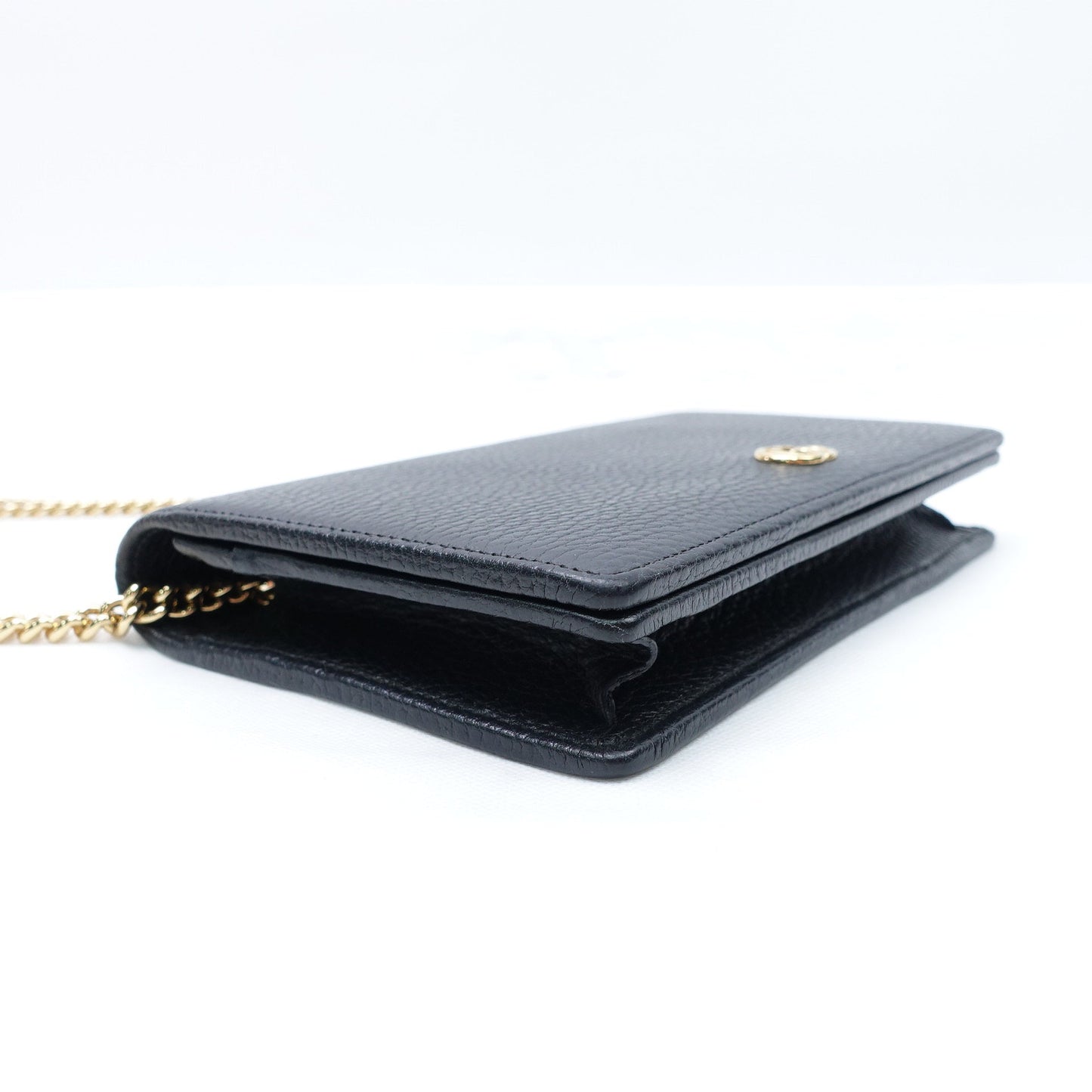 Pre-owned Gucci WOC Black Calfskin Crossbody Bag