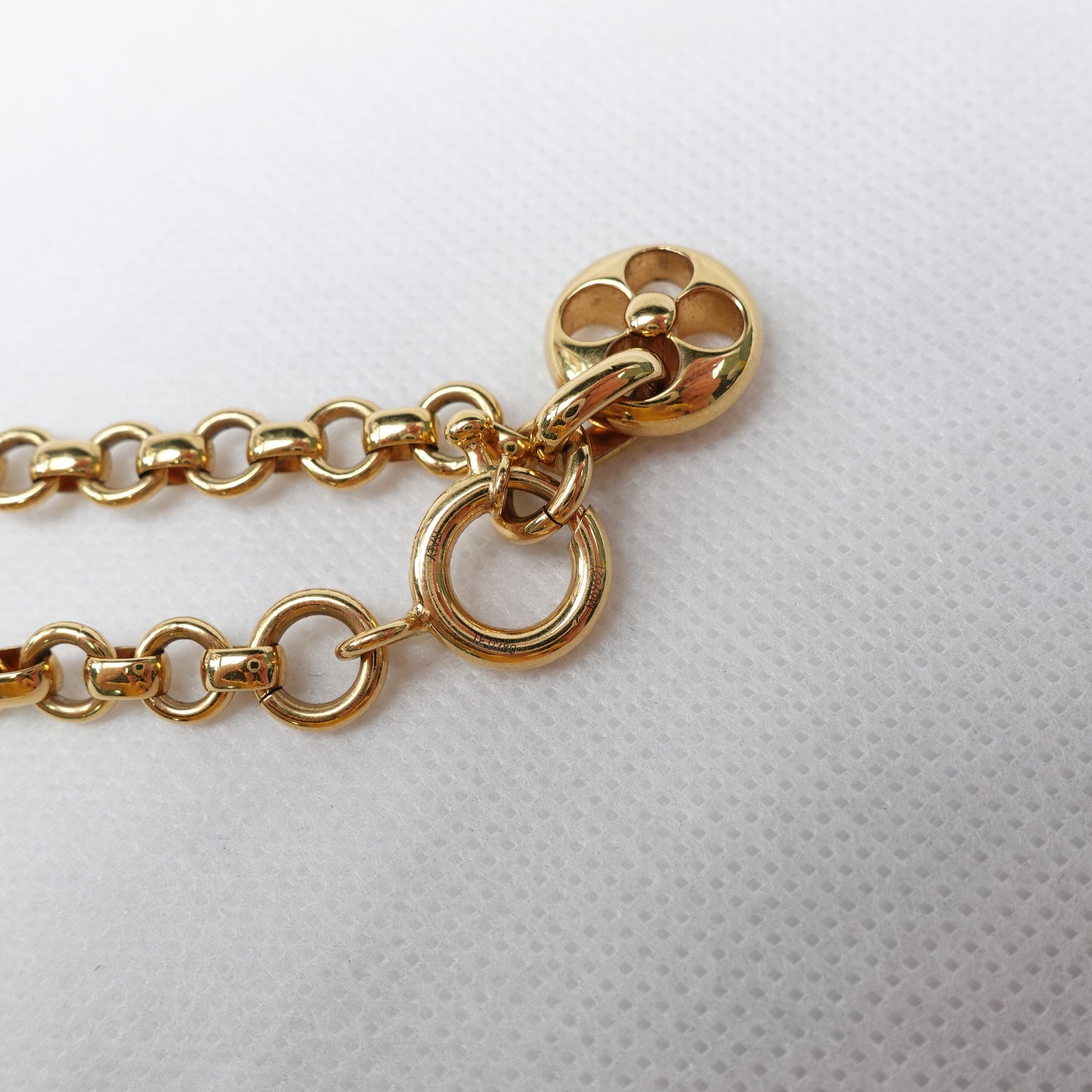 Pre-Owned Louis Vuitton Crazy In Lock Gold Tone Necklace