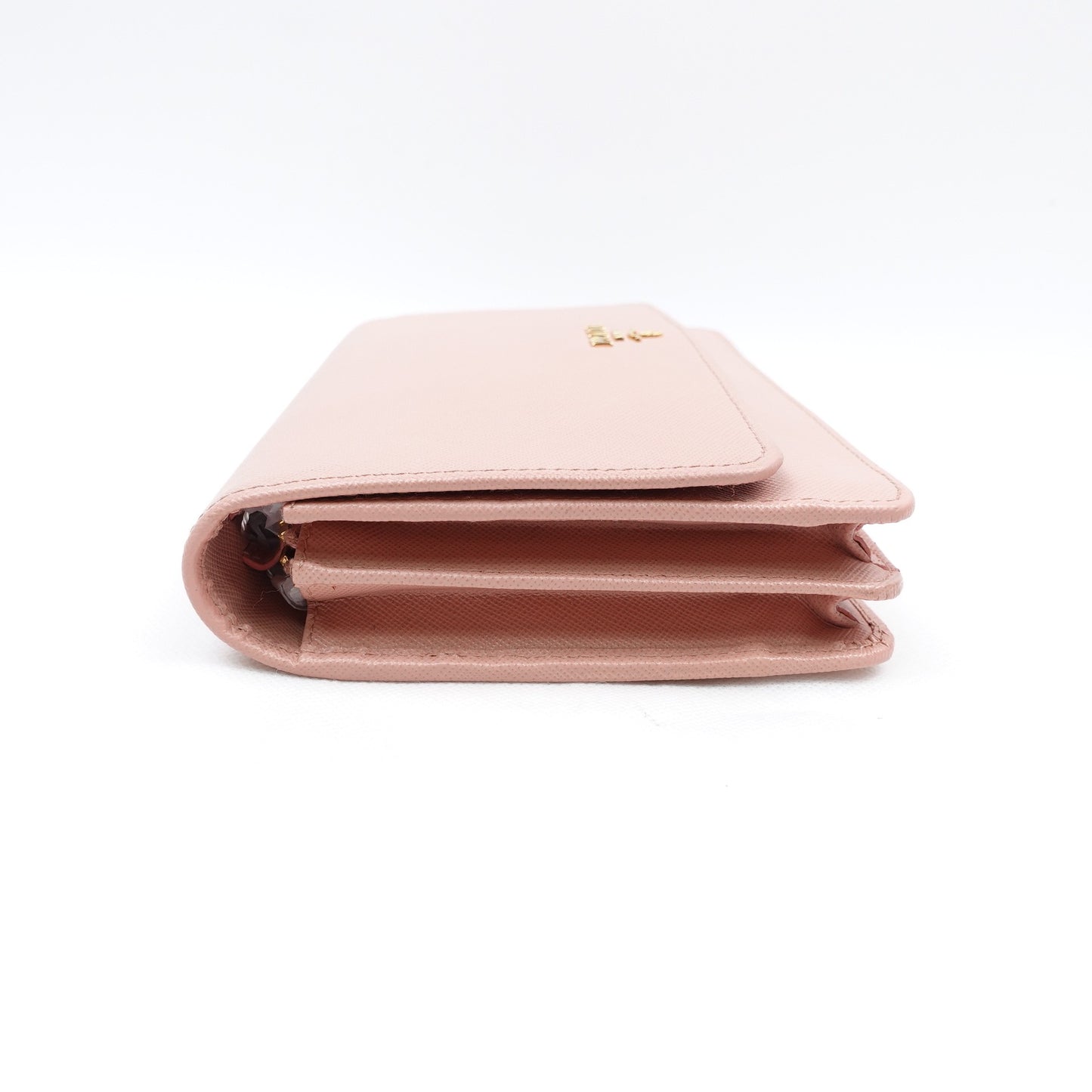 Pre-owned Prada Safiano WOC Pink Calfskin Shoulder Bag