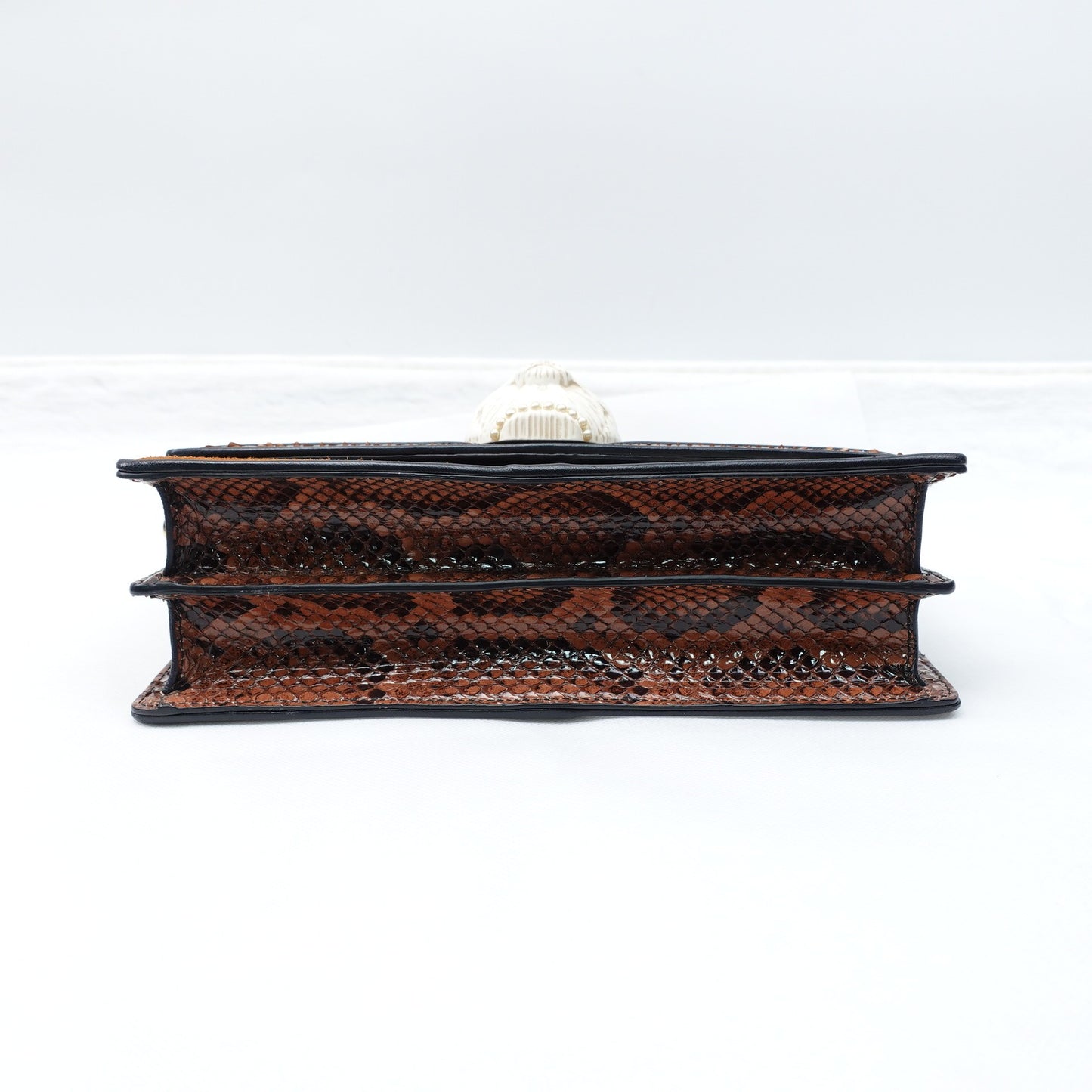 Pre-owned GUCCI Patchwork Brown Coated Canvas Shoulder Bag
