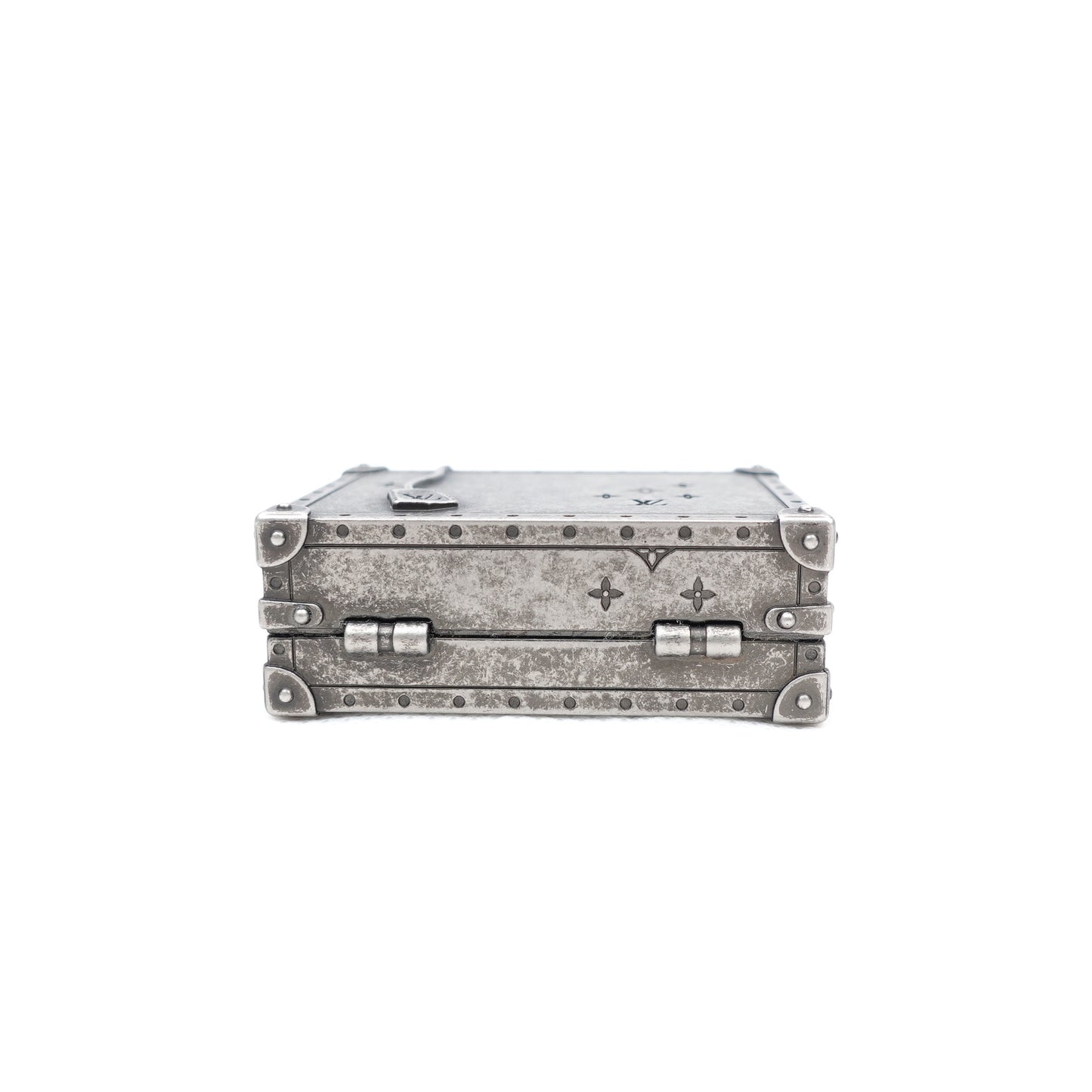 Pre-owned Louis Vuitton Trunk Aged Silver Bag Charm