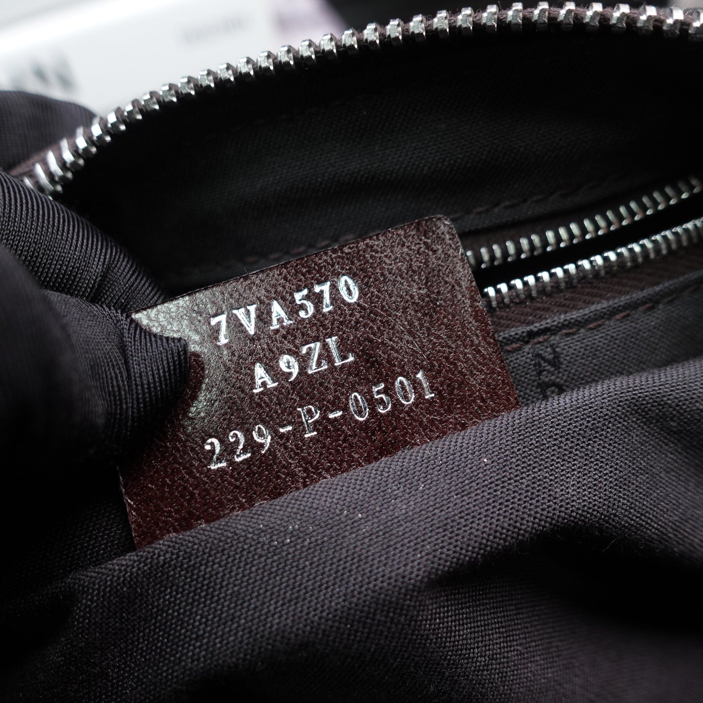 Pre-Owned Fendi Zucca Small Boston Bag