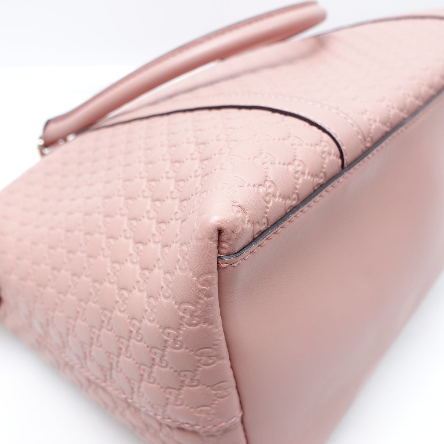 Pre-owned Gucci GG Pink Calfskin Shoulder Bag